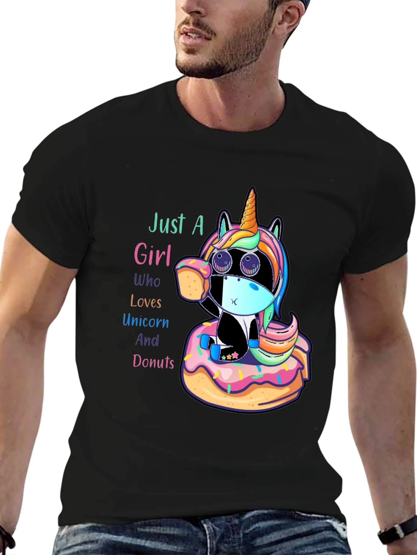 Unicorn & Donuts Graphic Tee