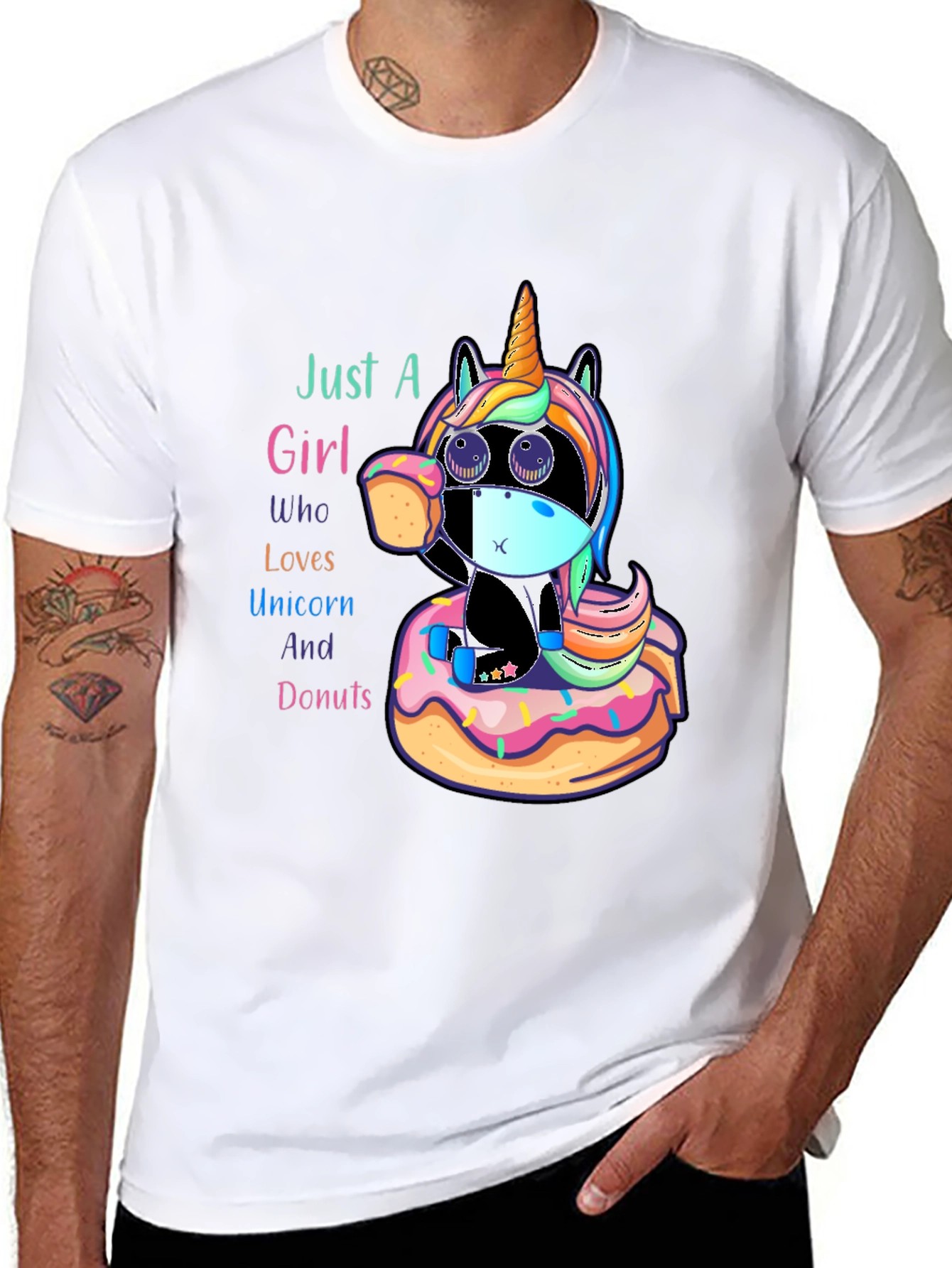 Unicorn & Donuts Graphic Tee