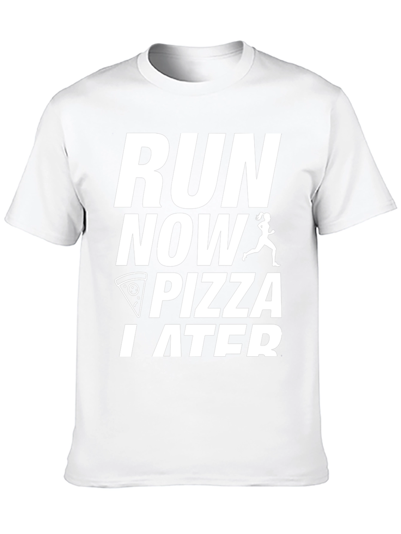 Run Now Pizza Later Graphic T-Shirt