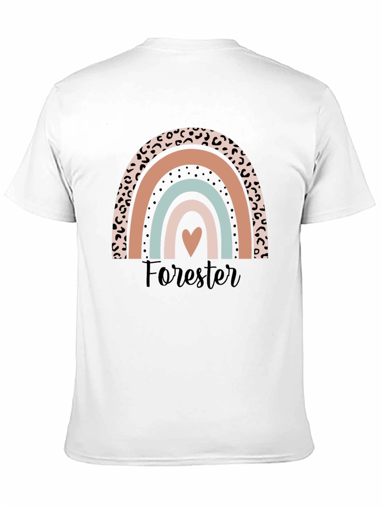 Forester Rainbow Heart Graphic Tee - Black