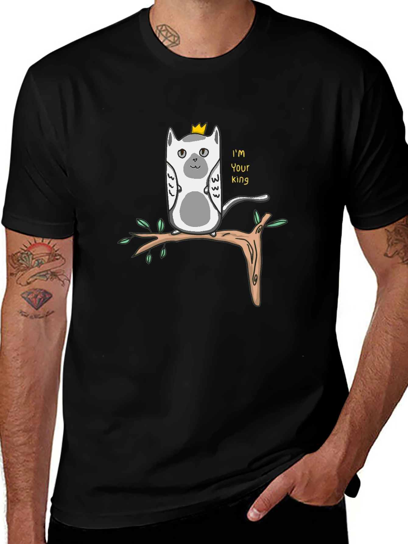 King Lemur Graphic T-Shirt - Funny Animal Tee