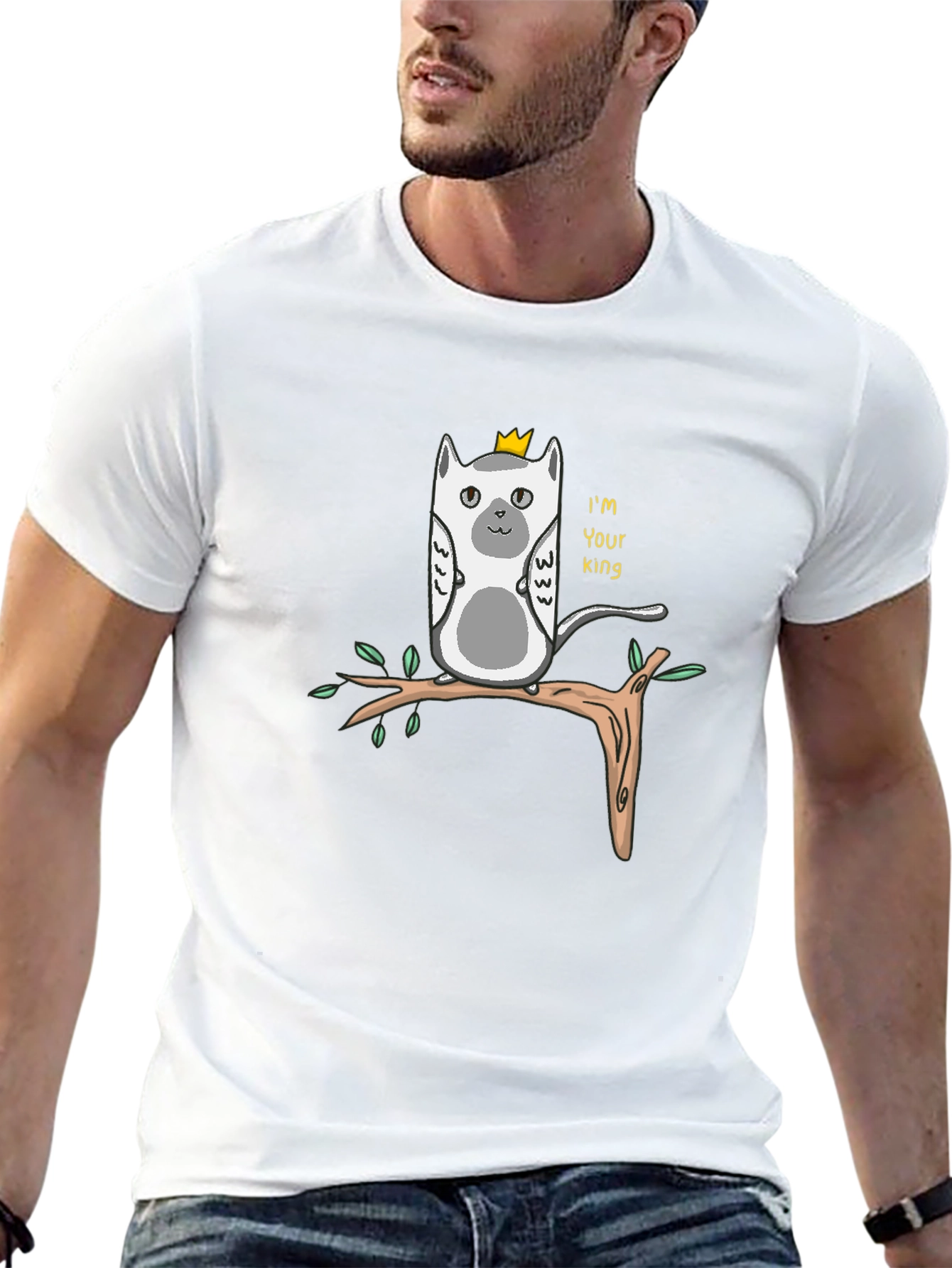 King Lemur Graphic T-Shirt - Funny Animal Tee