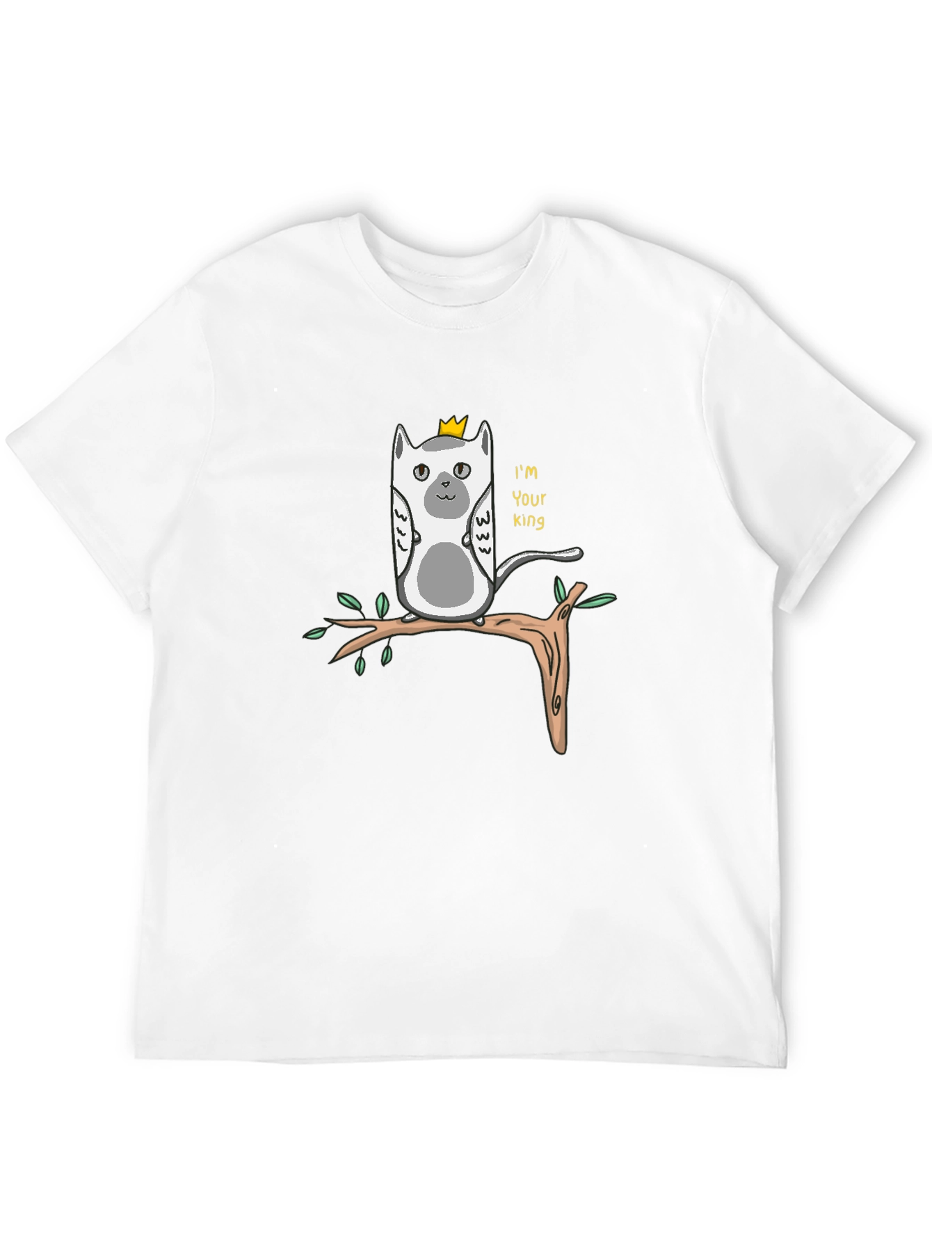 King Lemur Graphic T-Shirt - Funny Animal Tee