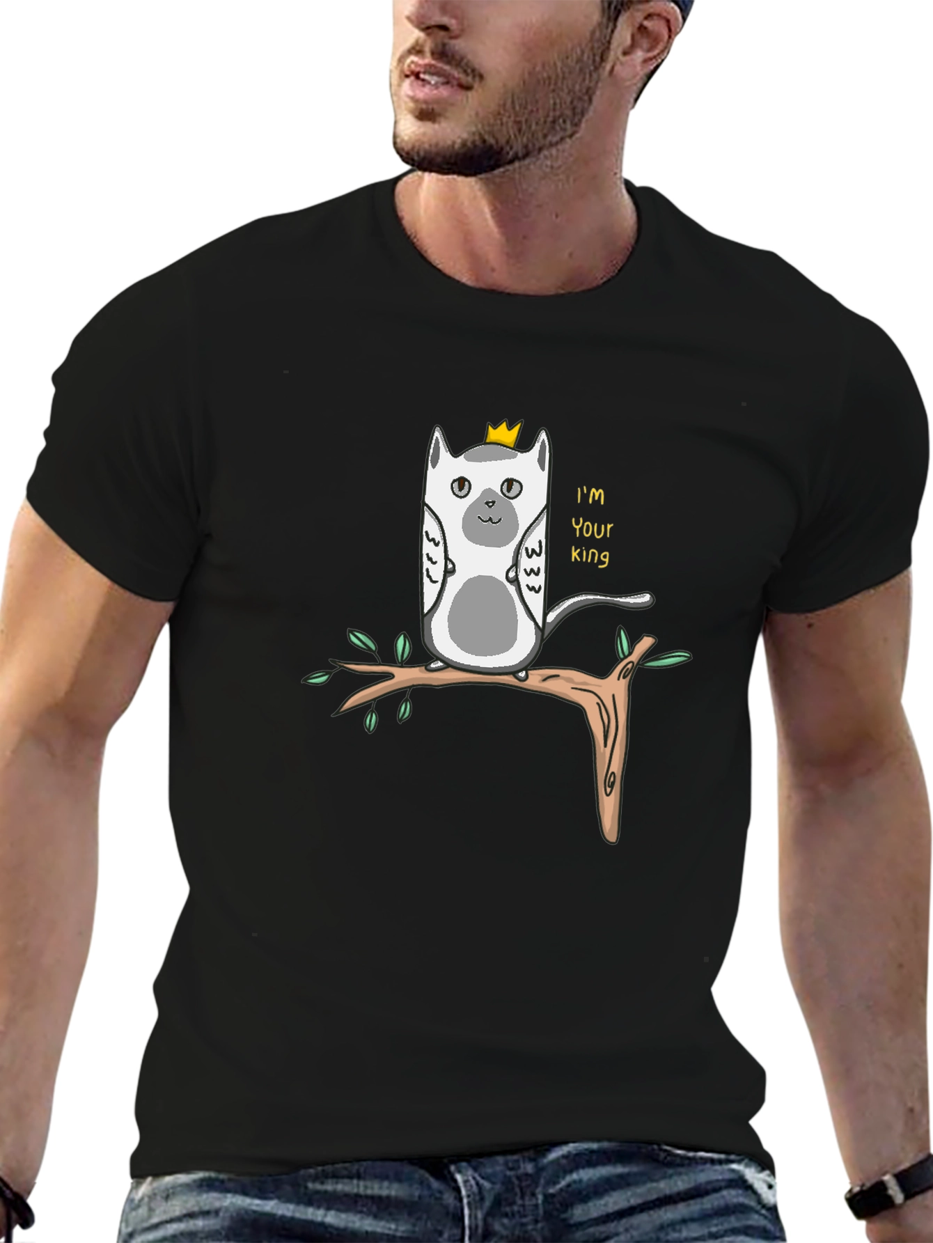 King Lemur Graphic T-Shirt - Funny Animal Tee