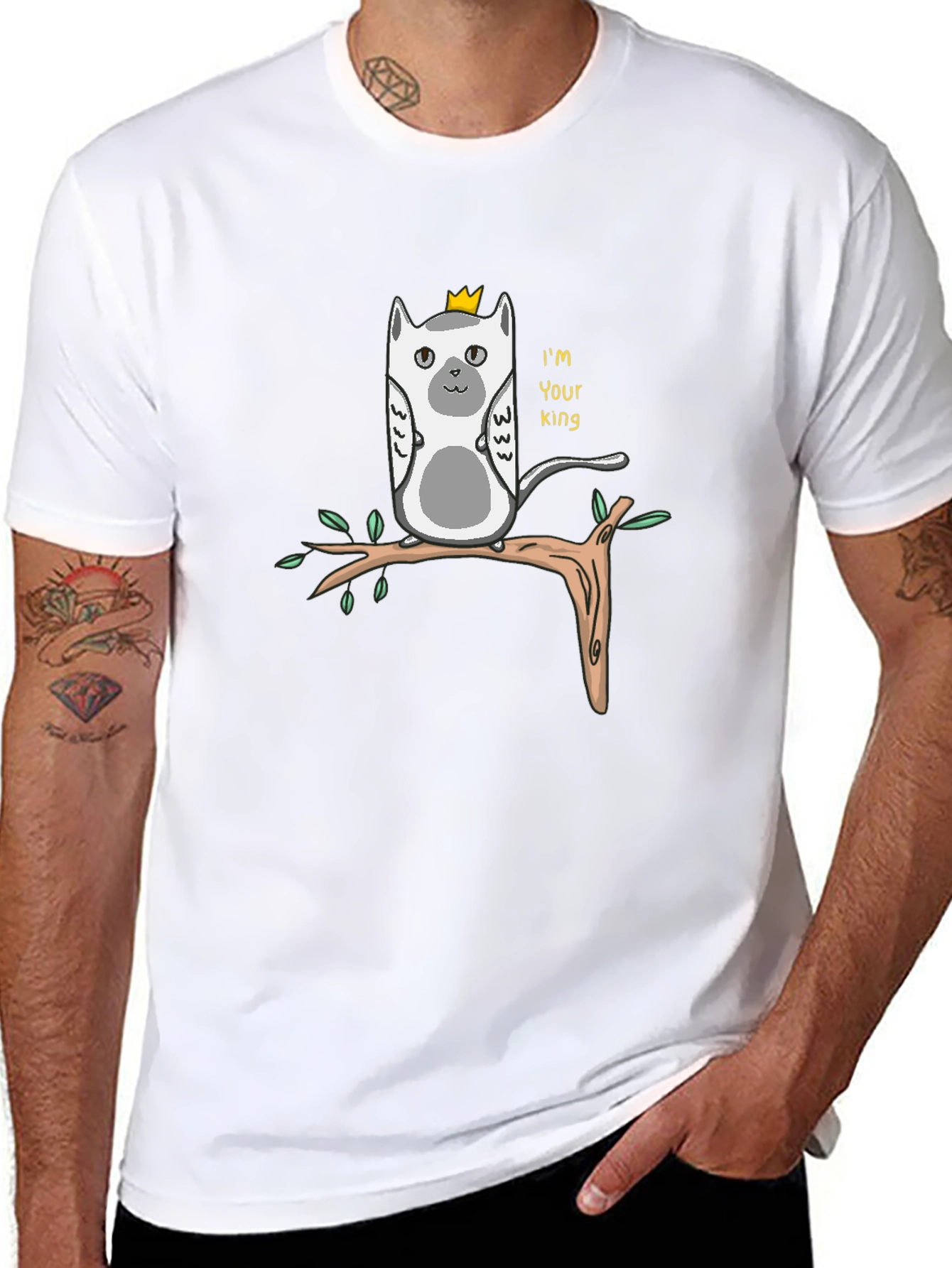 King Lemur Graphic T-Shirt - Funny Animal Tee