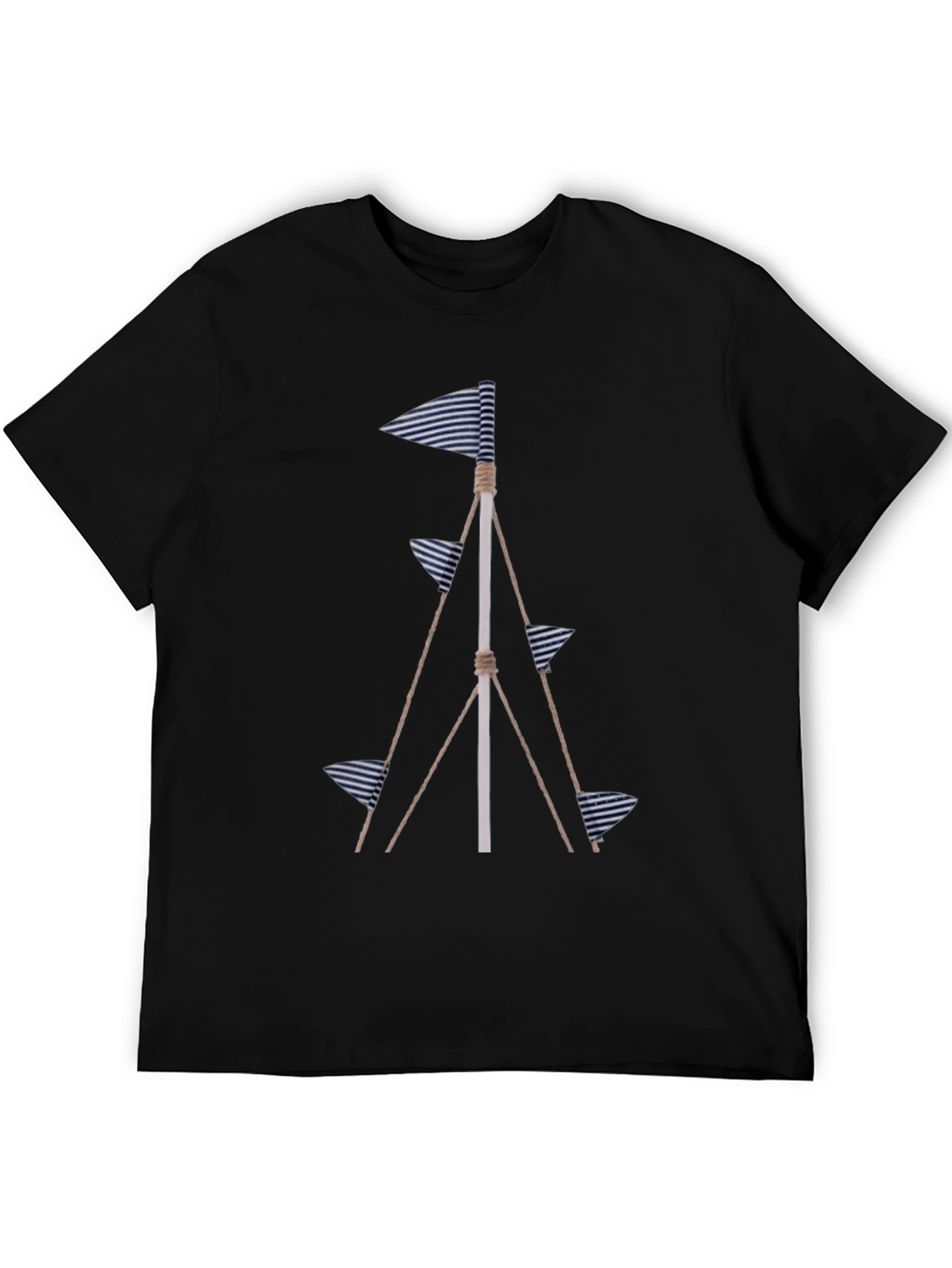 Nautical Flags Graphic Tee - Coastal Style