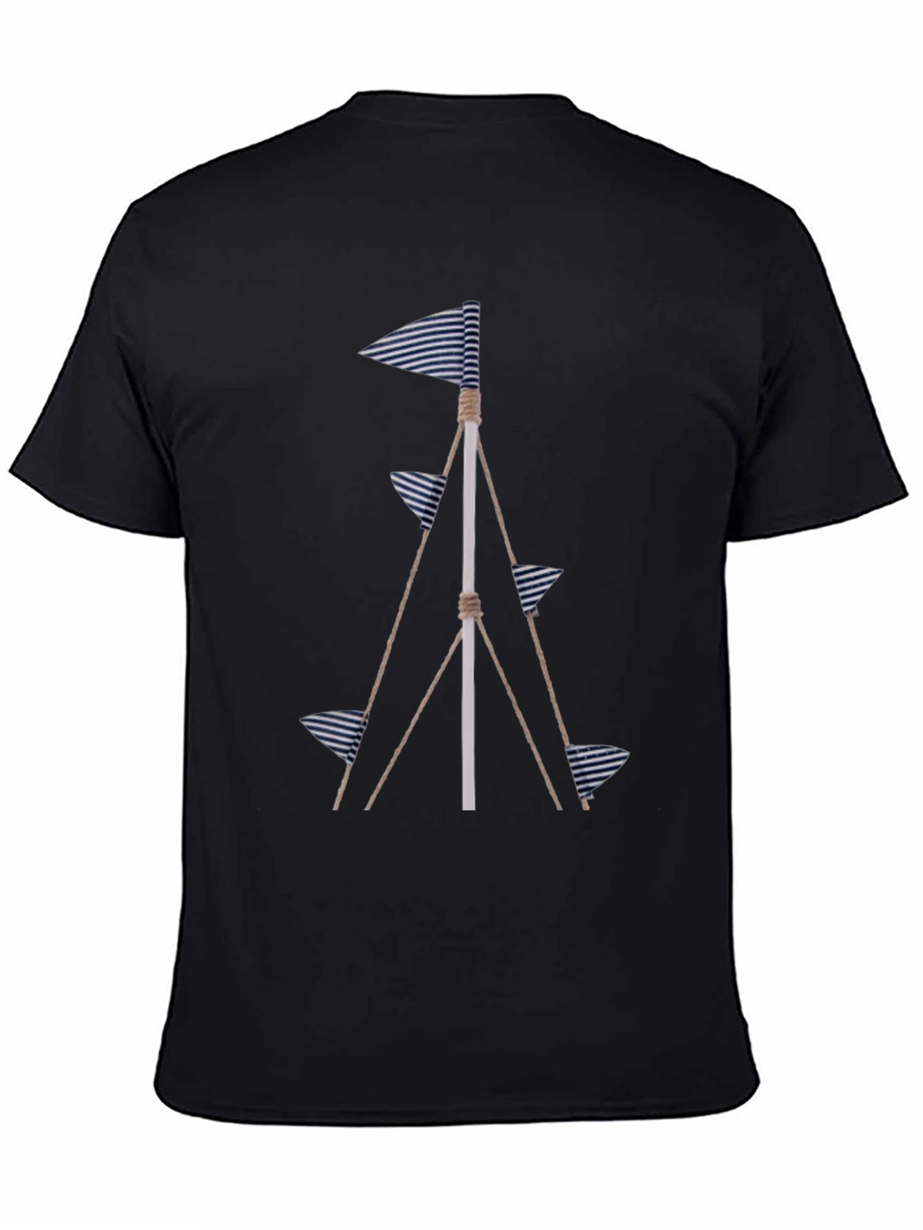 Nautical Flags Graphic Tee - Coastal Style