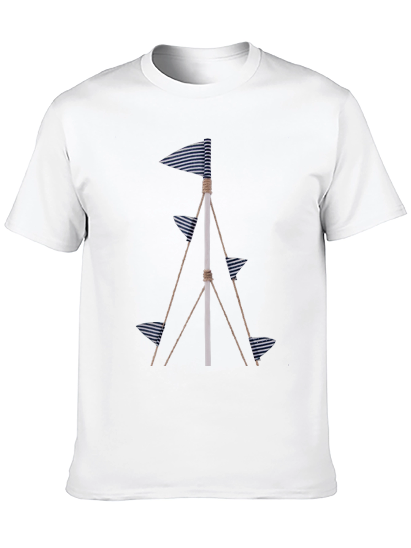 Nautical Flags Graphic Tee - Coastal Style