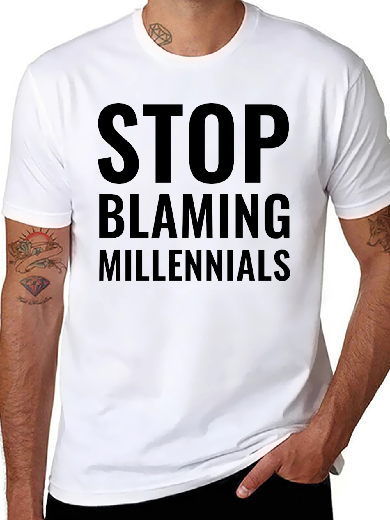Stop Blaming Millennials Graphic Tee