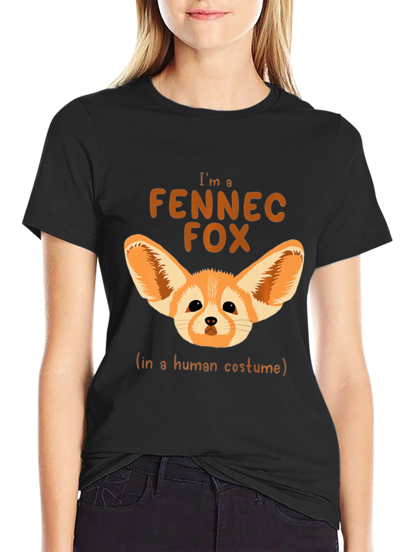 Fennec Fox in Human Costume T-Shirt