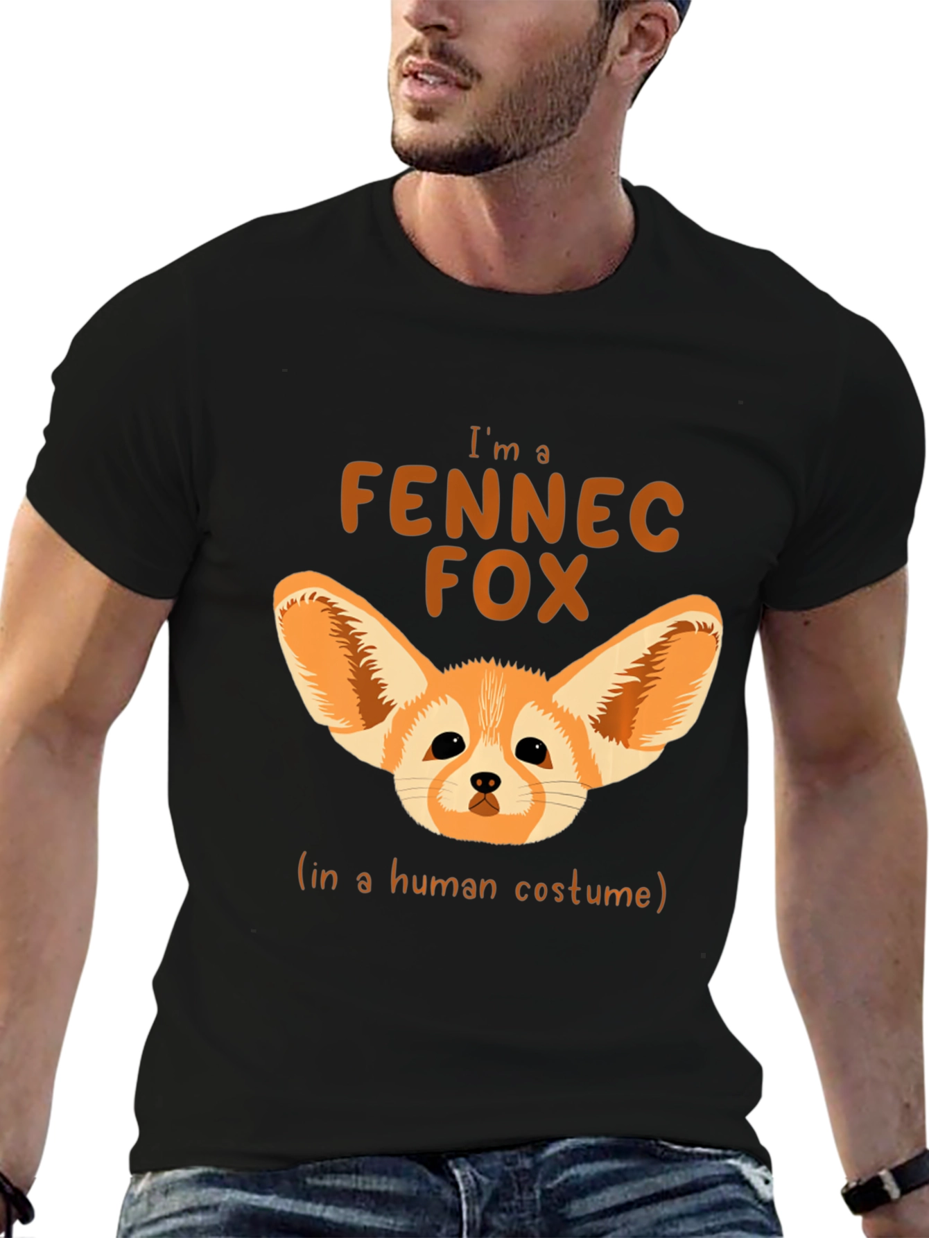 Fennec Fox in Human Costume T-Shirt