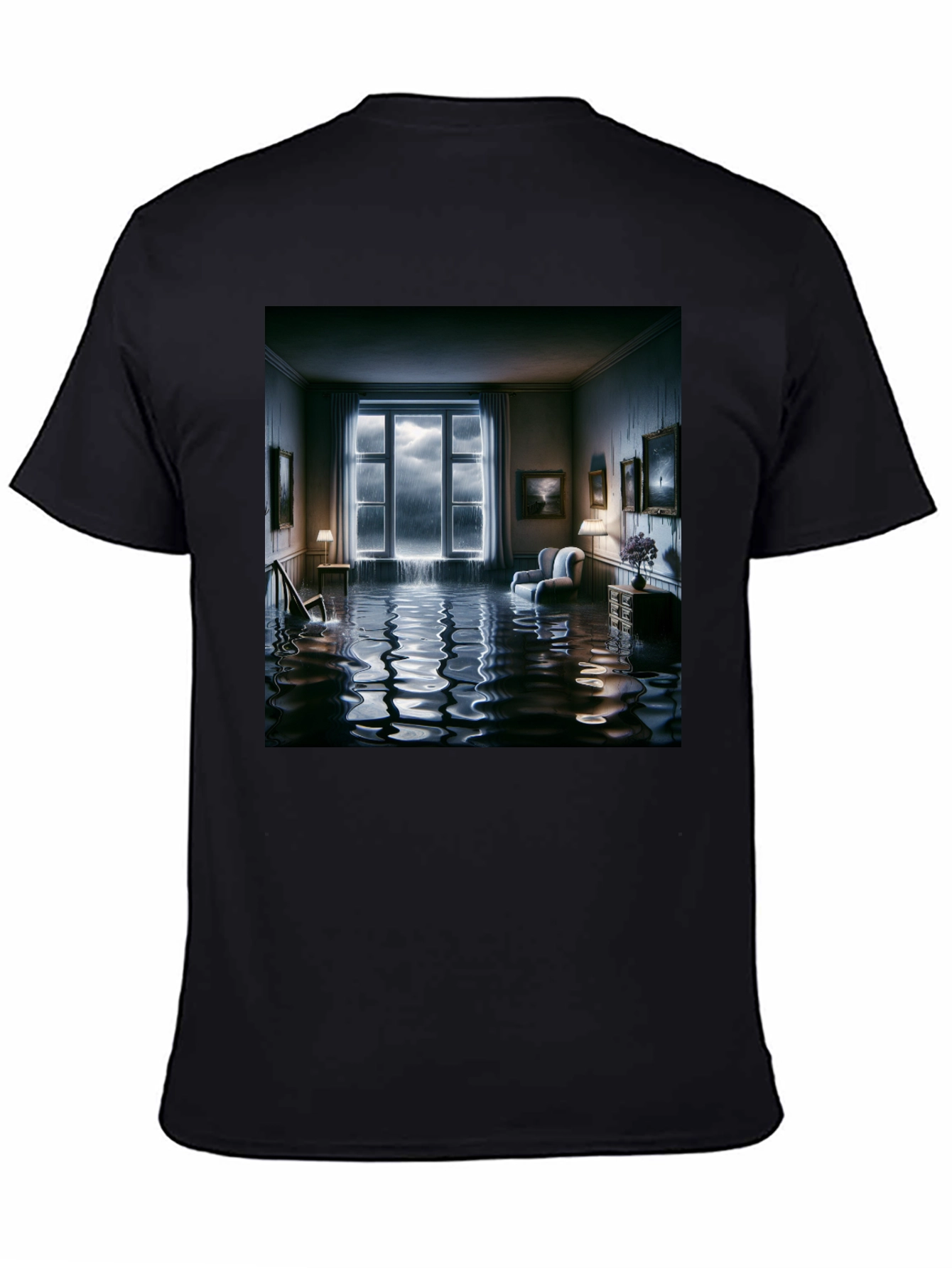 Surreal Flooded Room Graphic Tee