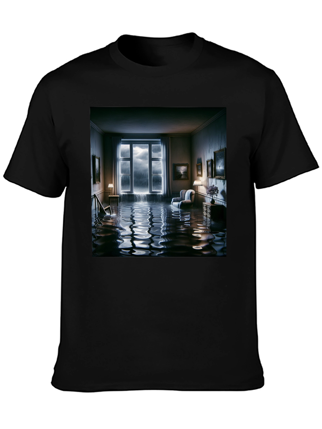 Surreal Flooded Room Graphic Tee
