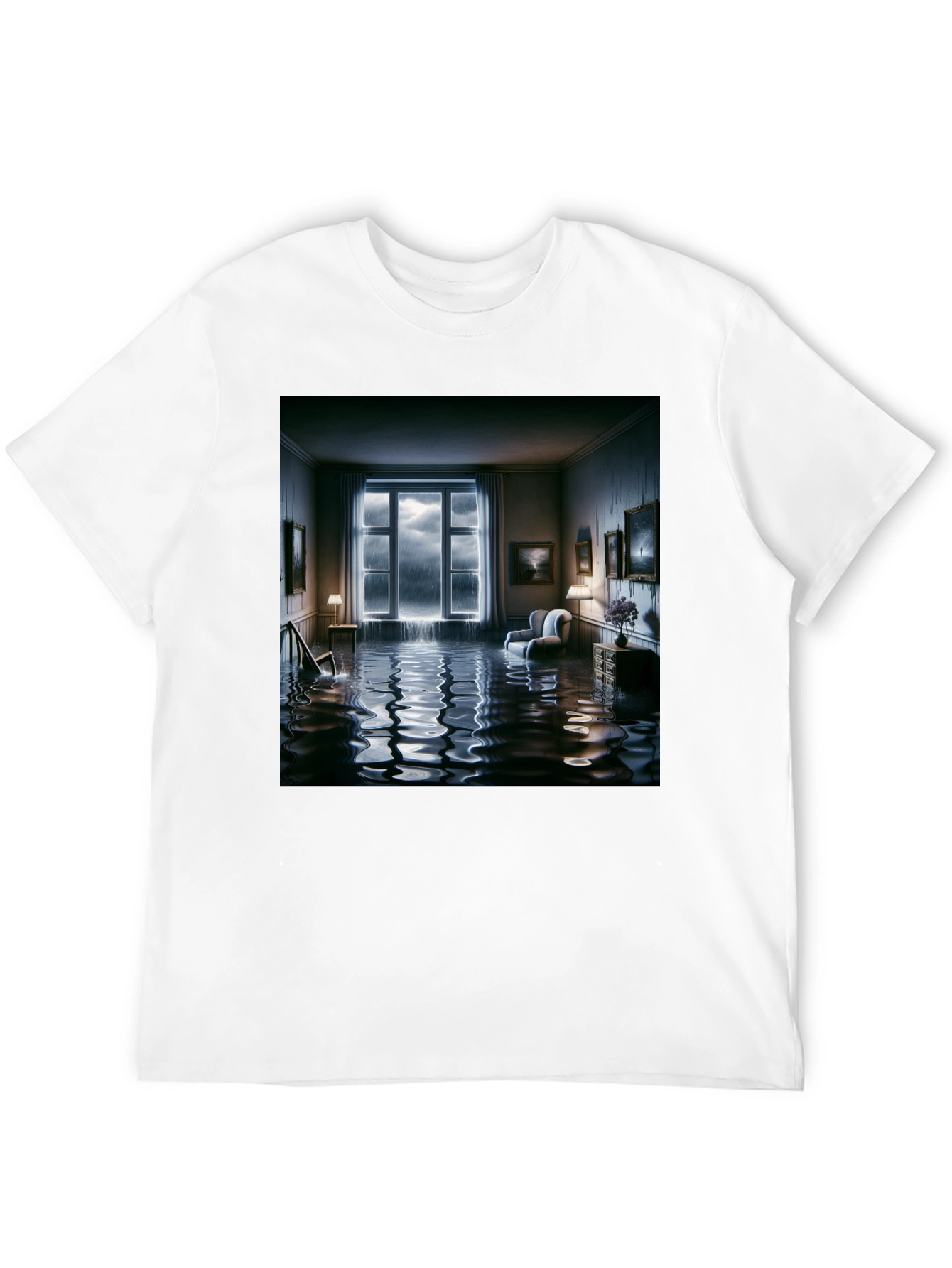 Surreal Flooded Room Graphic Tee