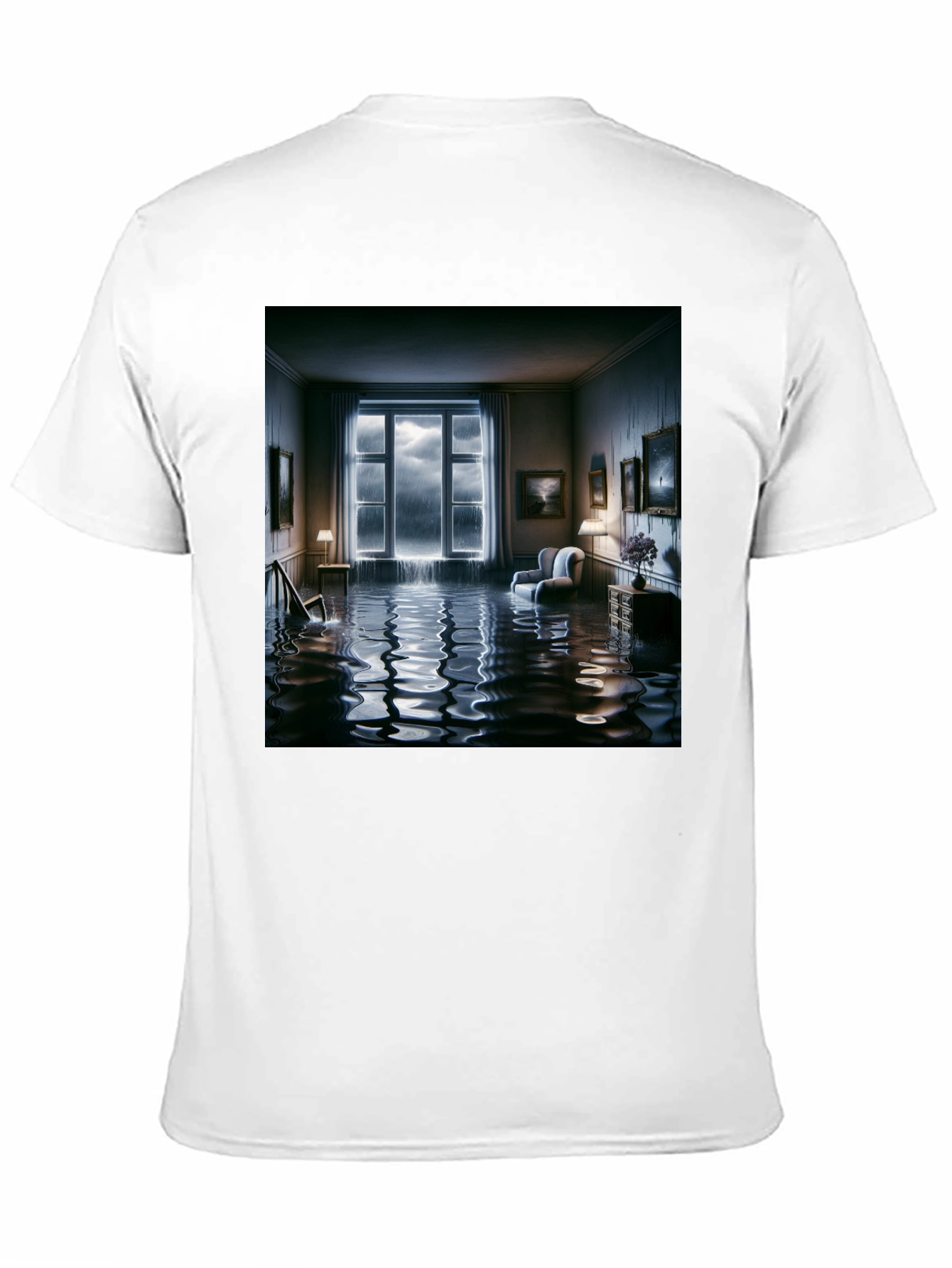 Surreal Flooded Room Graphic Tee