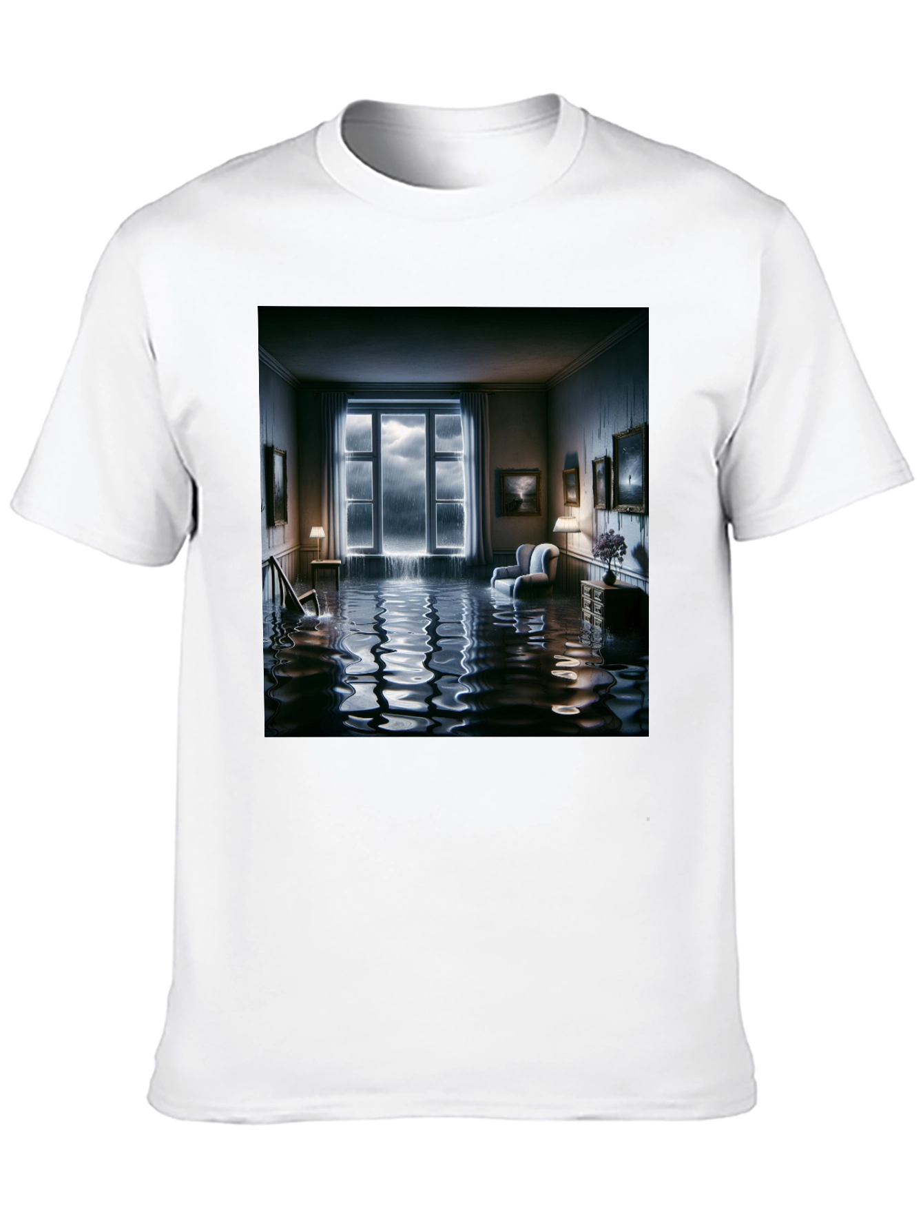 Surreal Flooded Room Graphic Tee