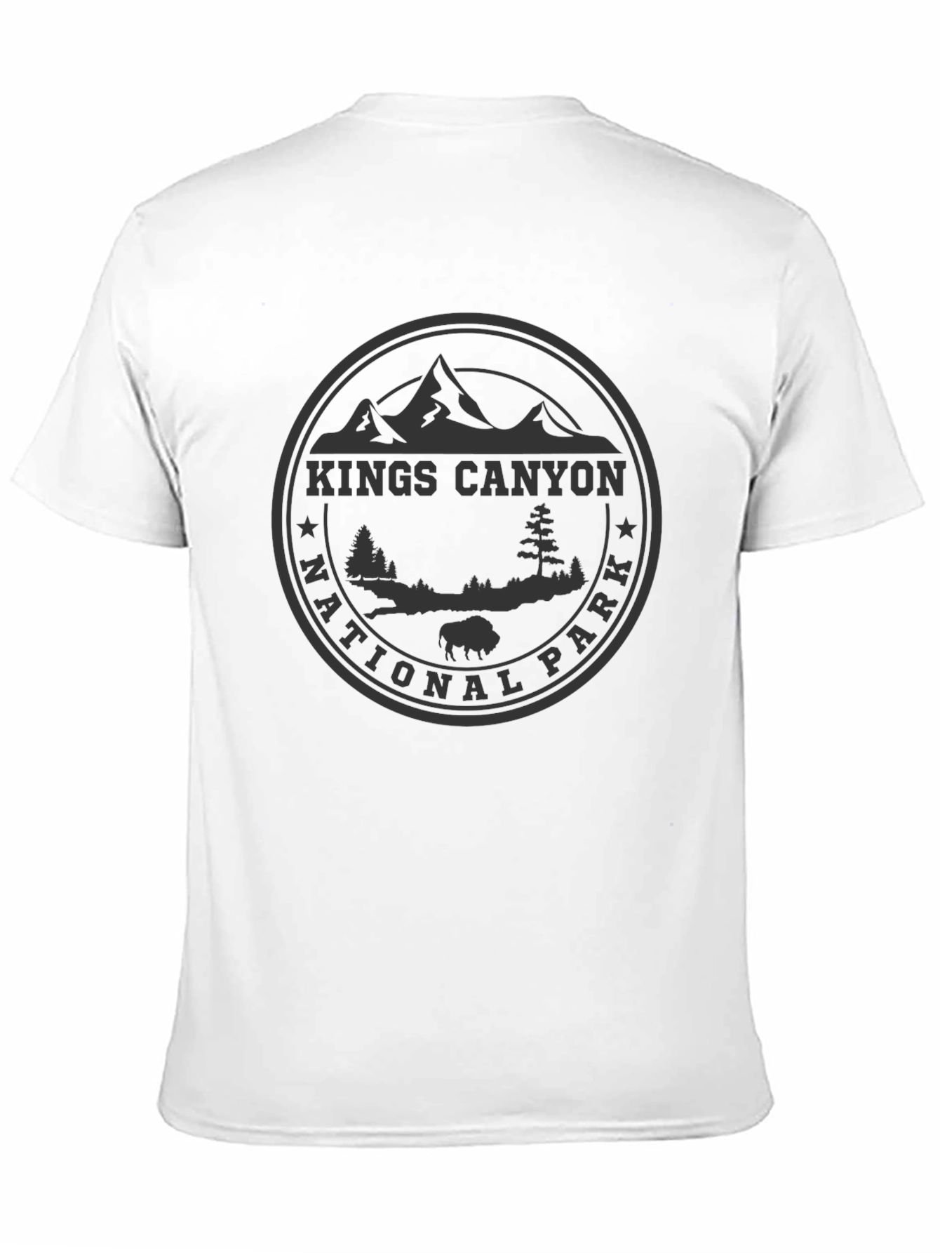 Kings Canyon National Park Black T-Shirt