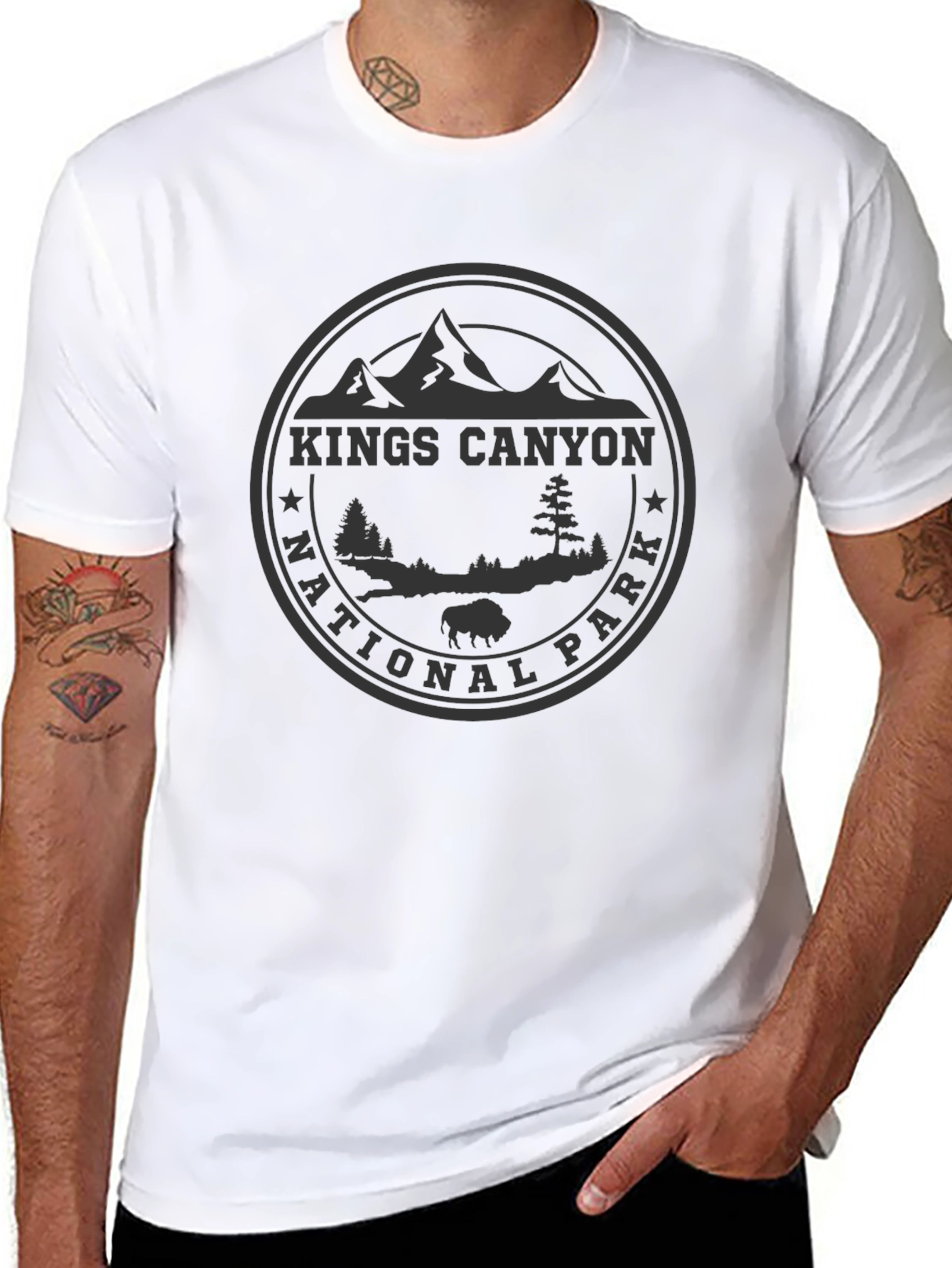 Kings Canyon National Park Black T-Shirt