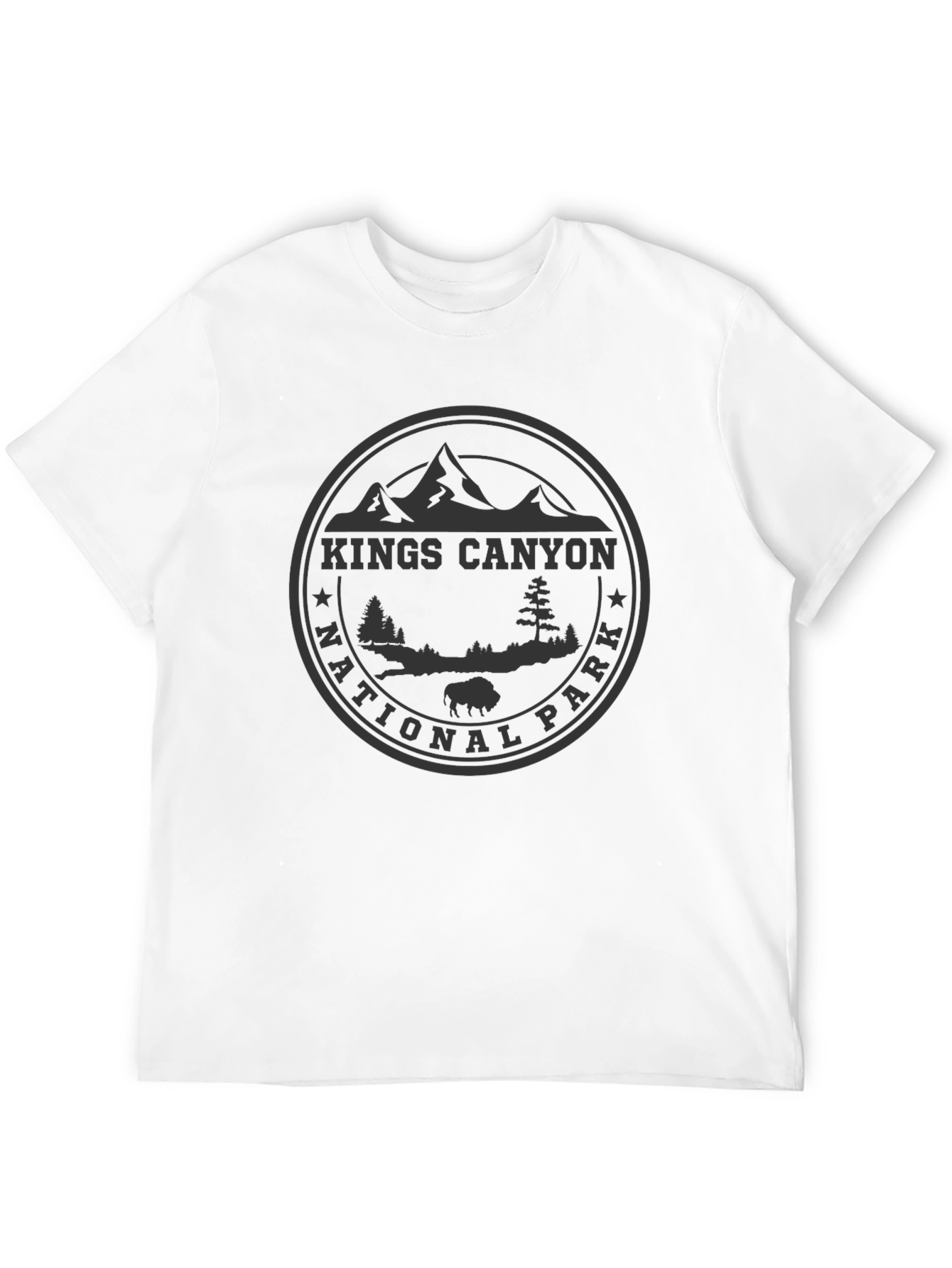 Kings Canyon National Park Black T-Shirt