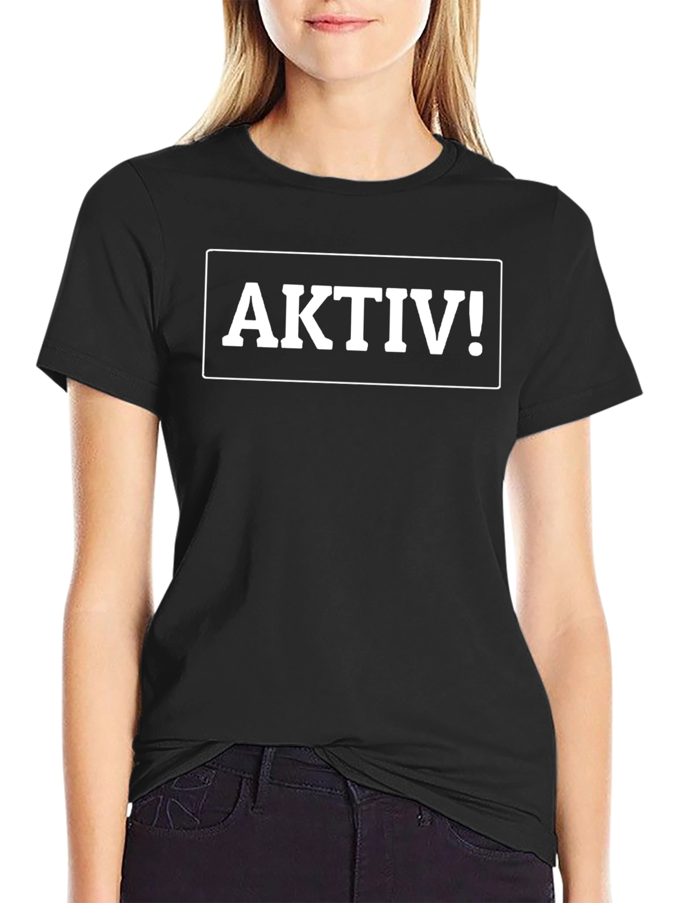 Aktiv! Black T-Shirt - Bold Statement Tee