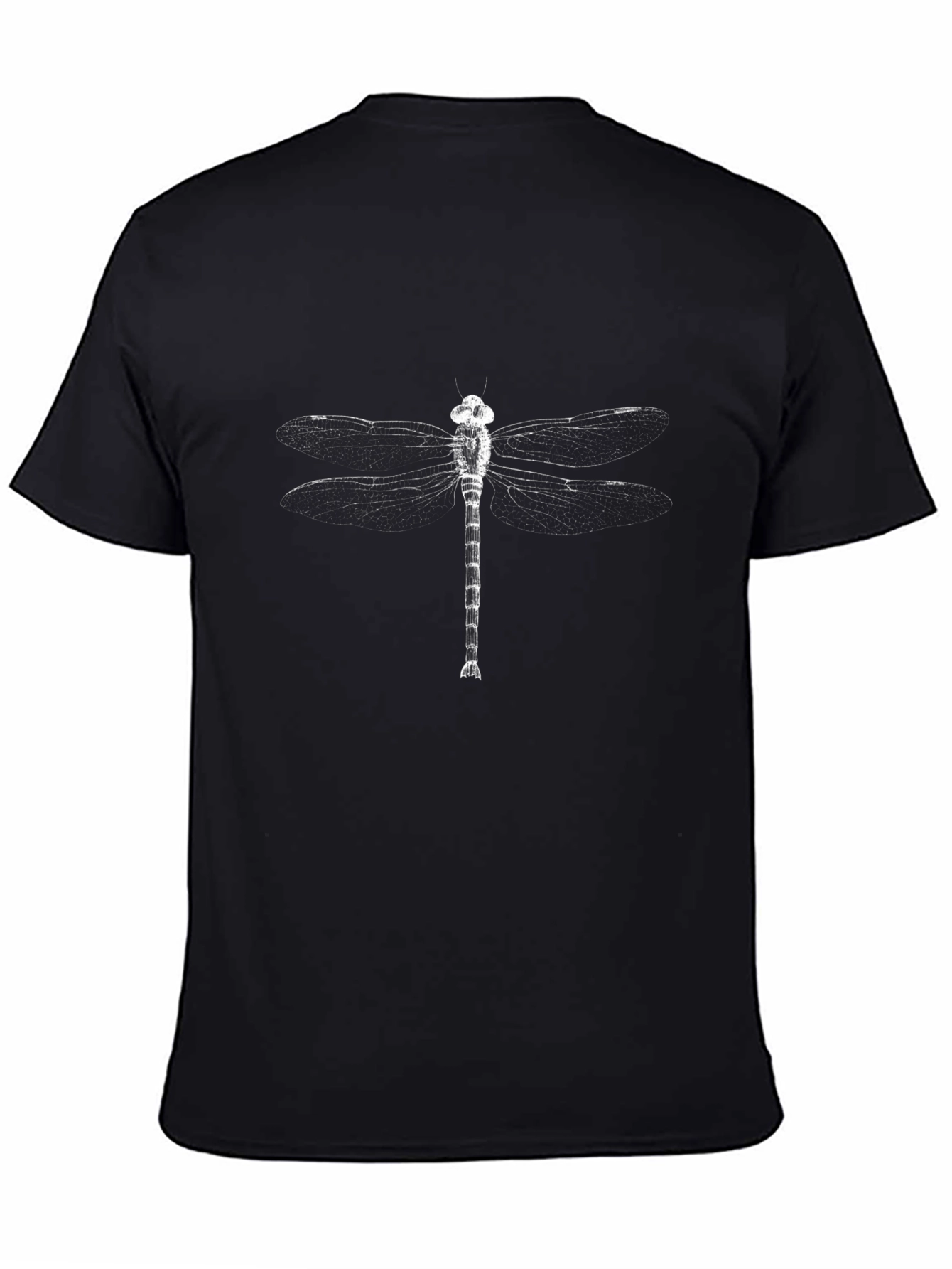Dragonfly Graphic Tee - Black Cotton Blend