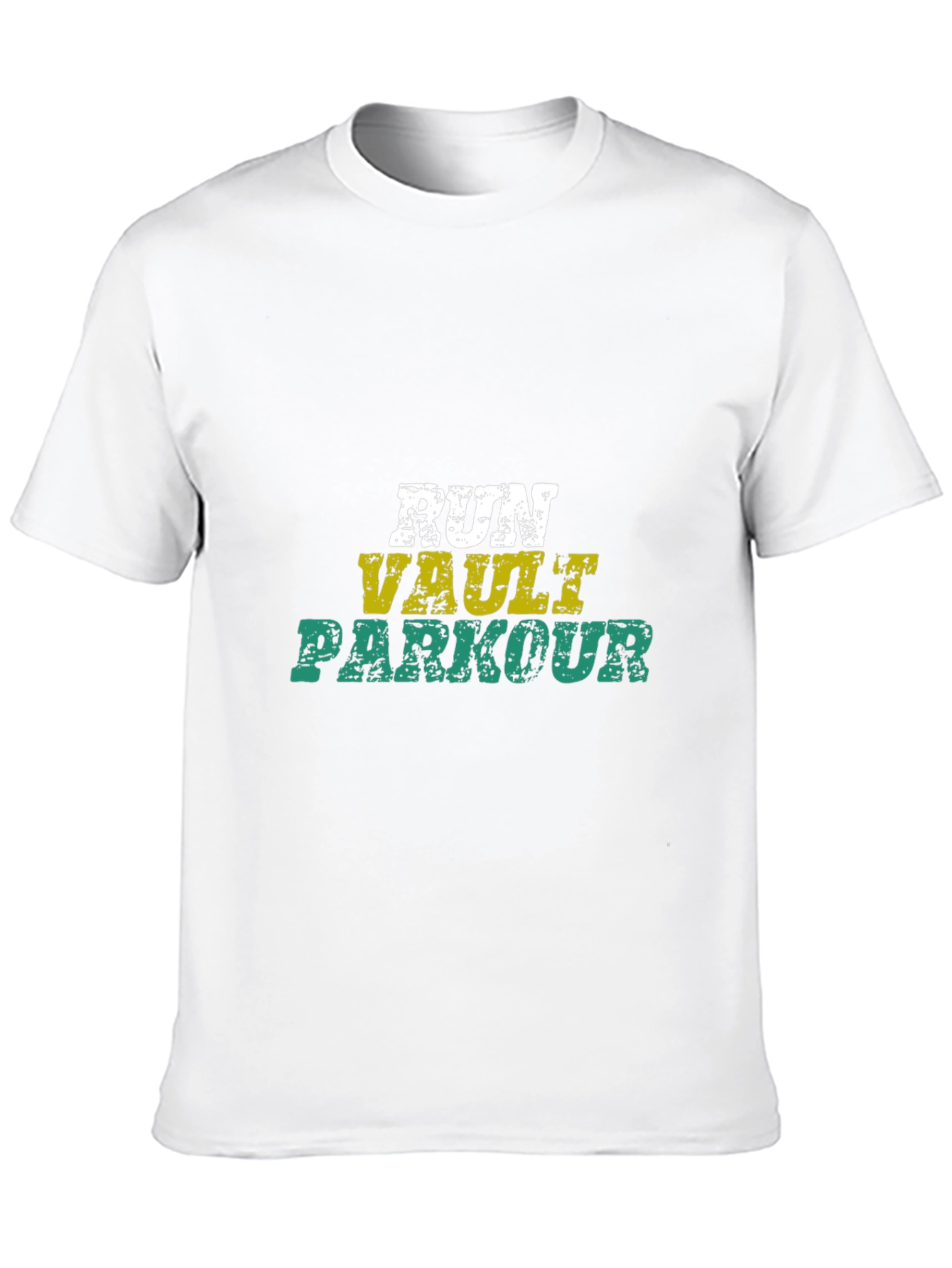 Run Vault Parkour Black Graphic Tee
