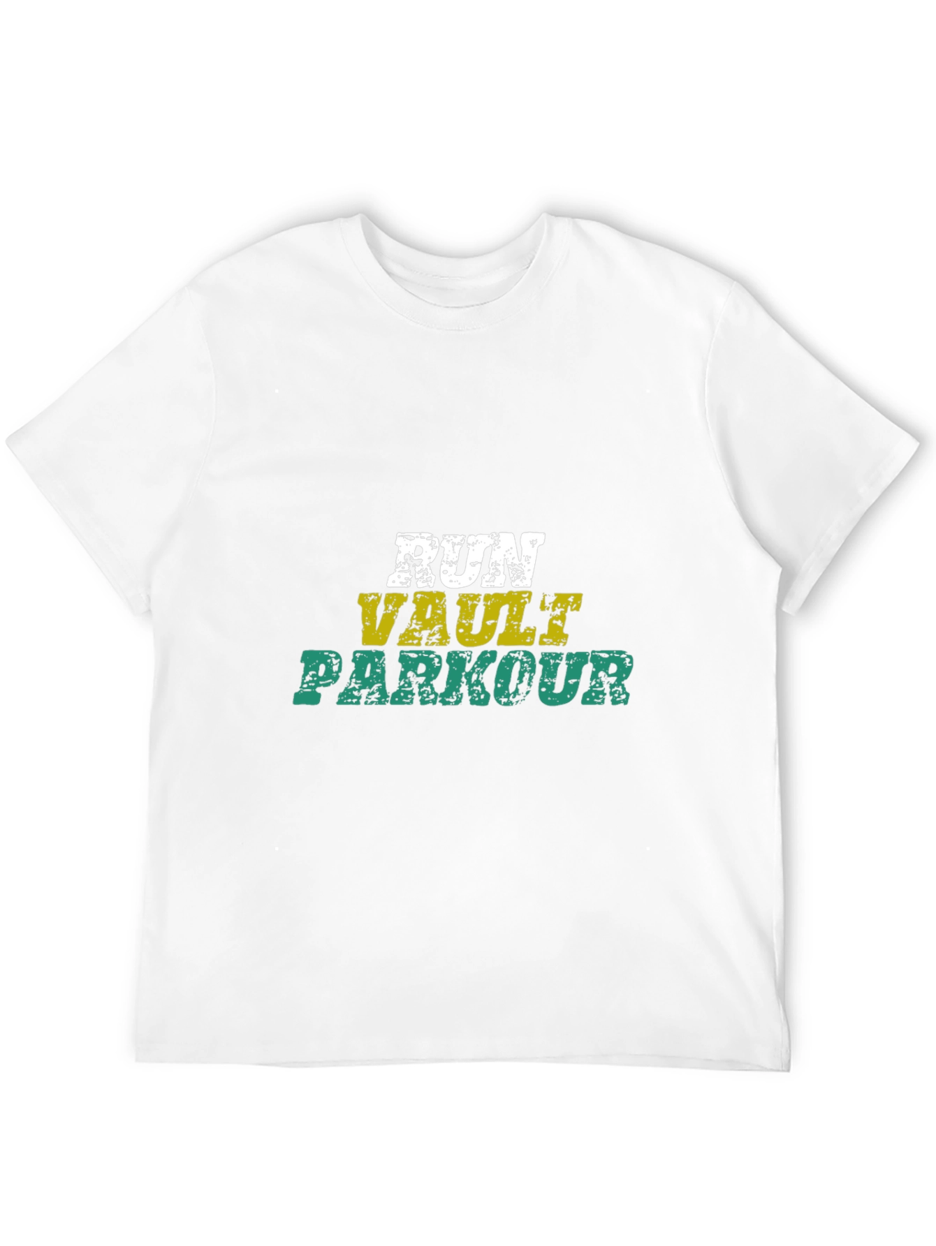 Run Vault Parkour Black Graphic Tee