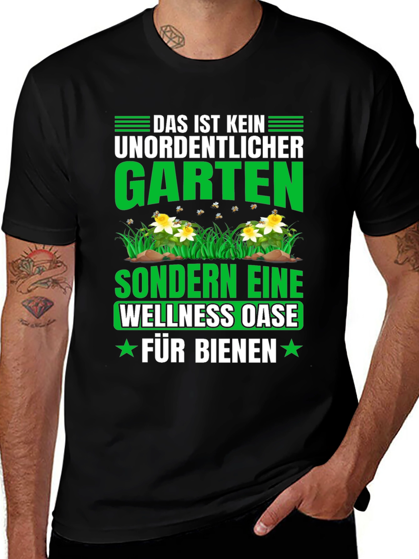 Funny Gardening T-Shirt: Wellness Oase Fur Bienen