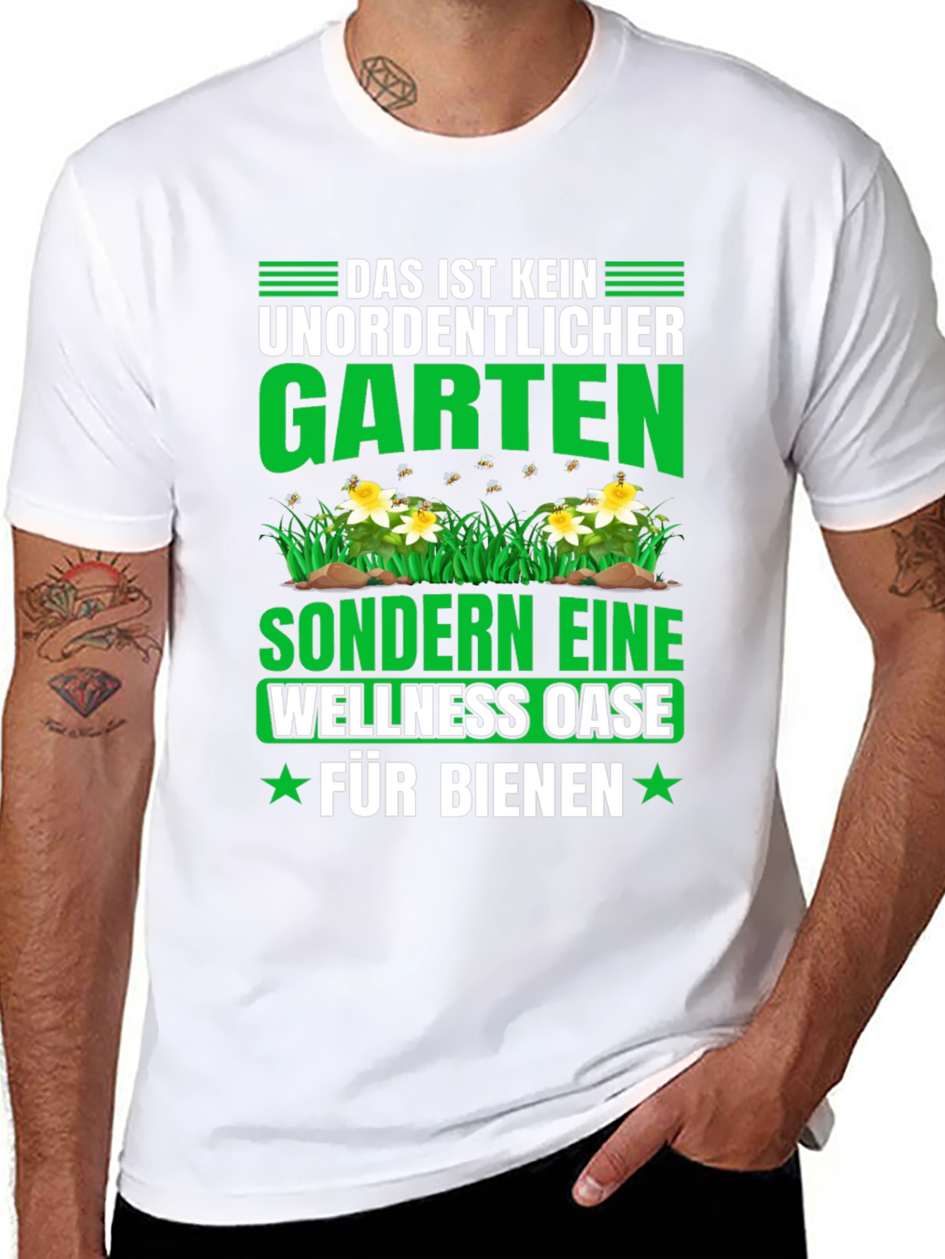 Funny Gardening T-Shirt: Wellness Oase Fur Bienen