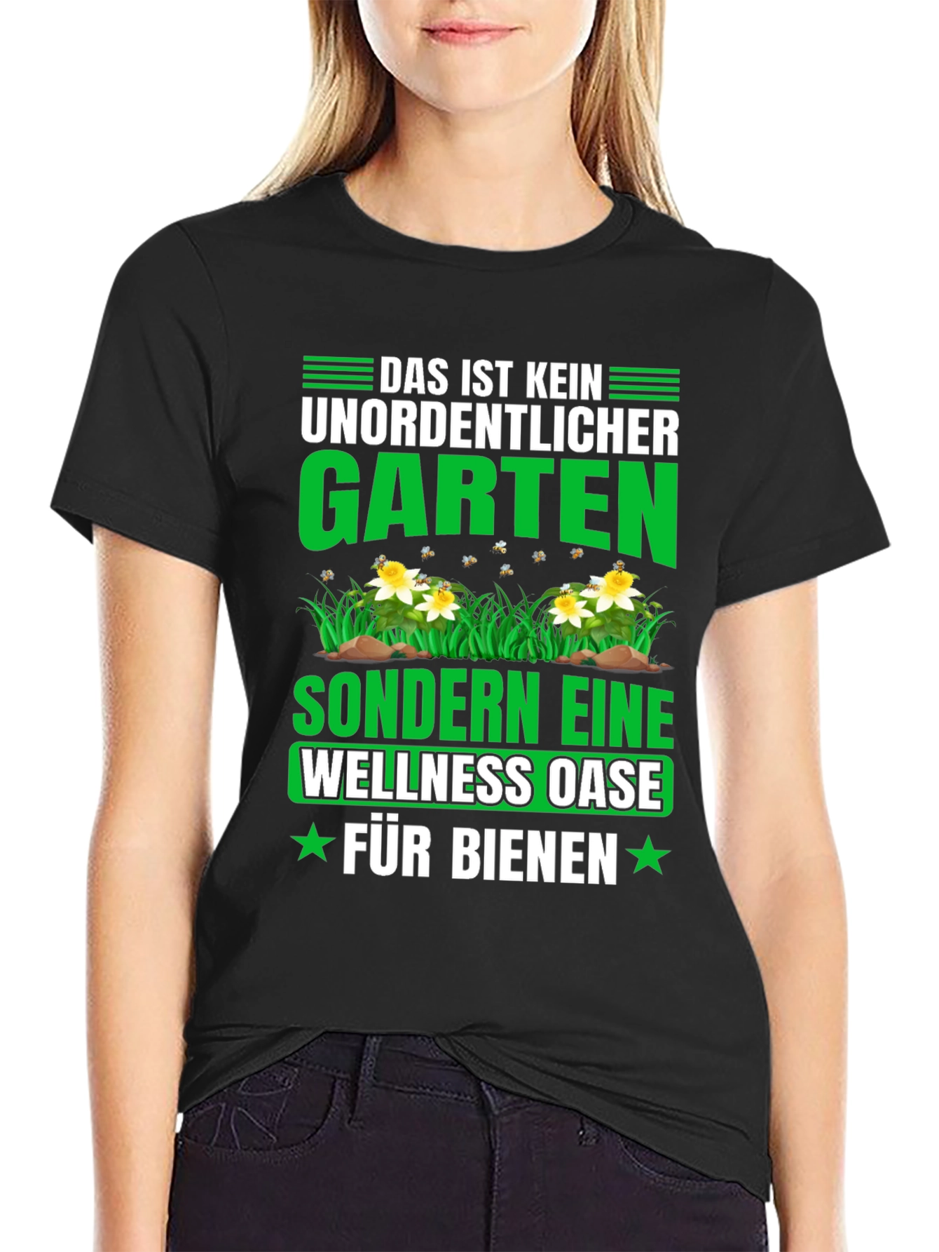 Funny Gardening T-Shirt: Wellness Oase Fur Bienen