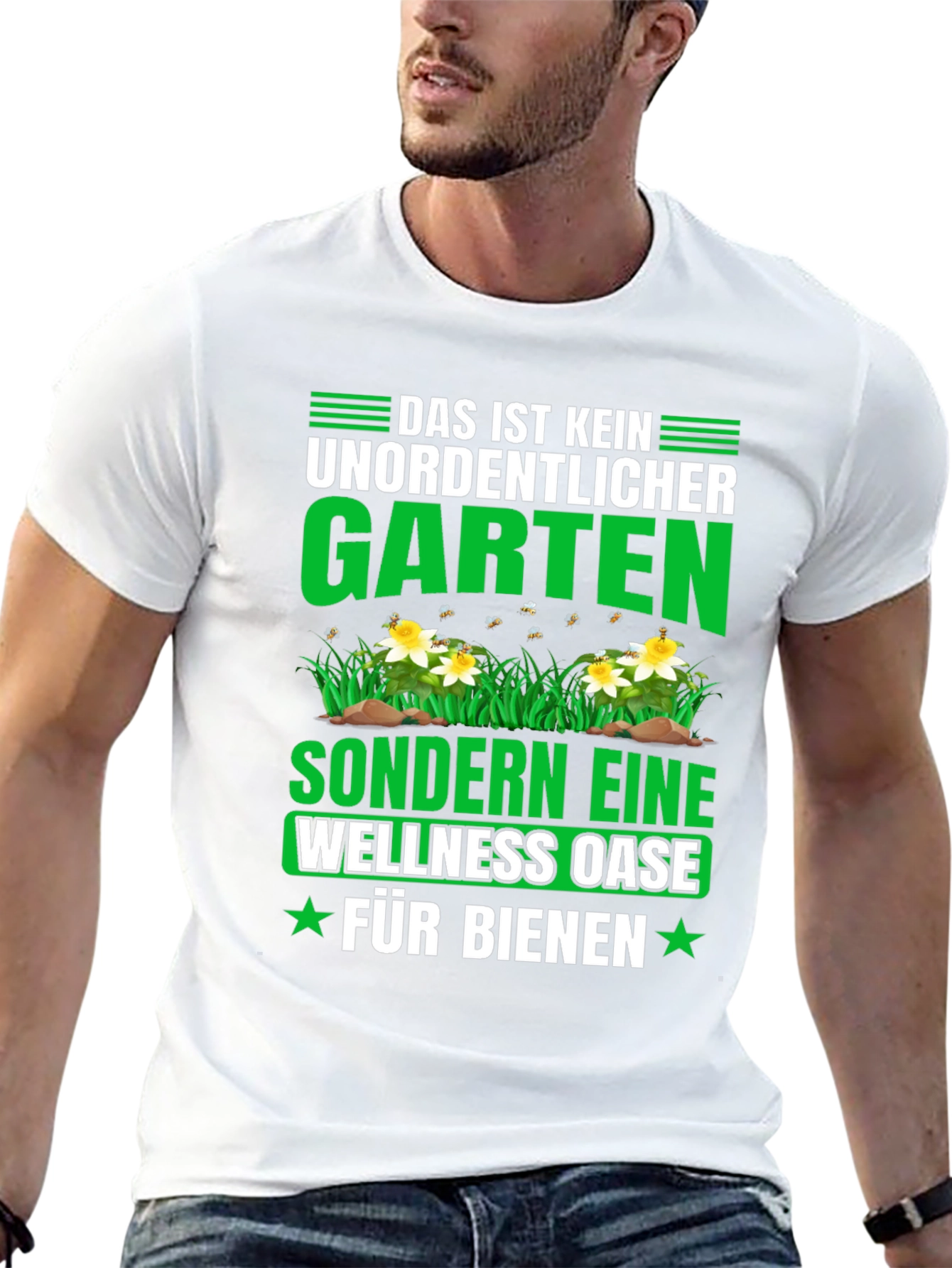 Funny Gardening T-Shirt: Wellness Oase Fur Bienen