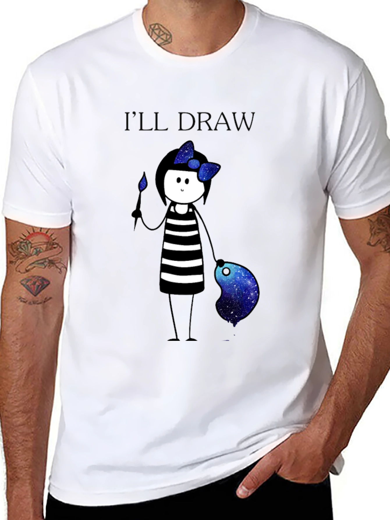 Whimsical Artist Graphic T-Shirt