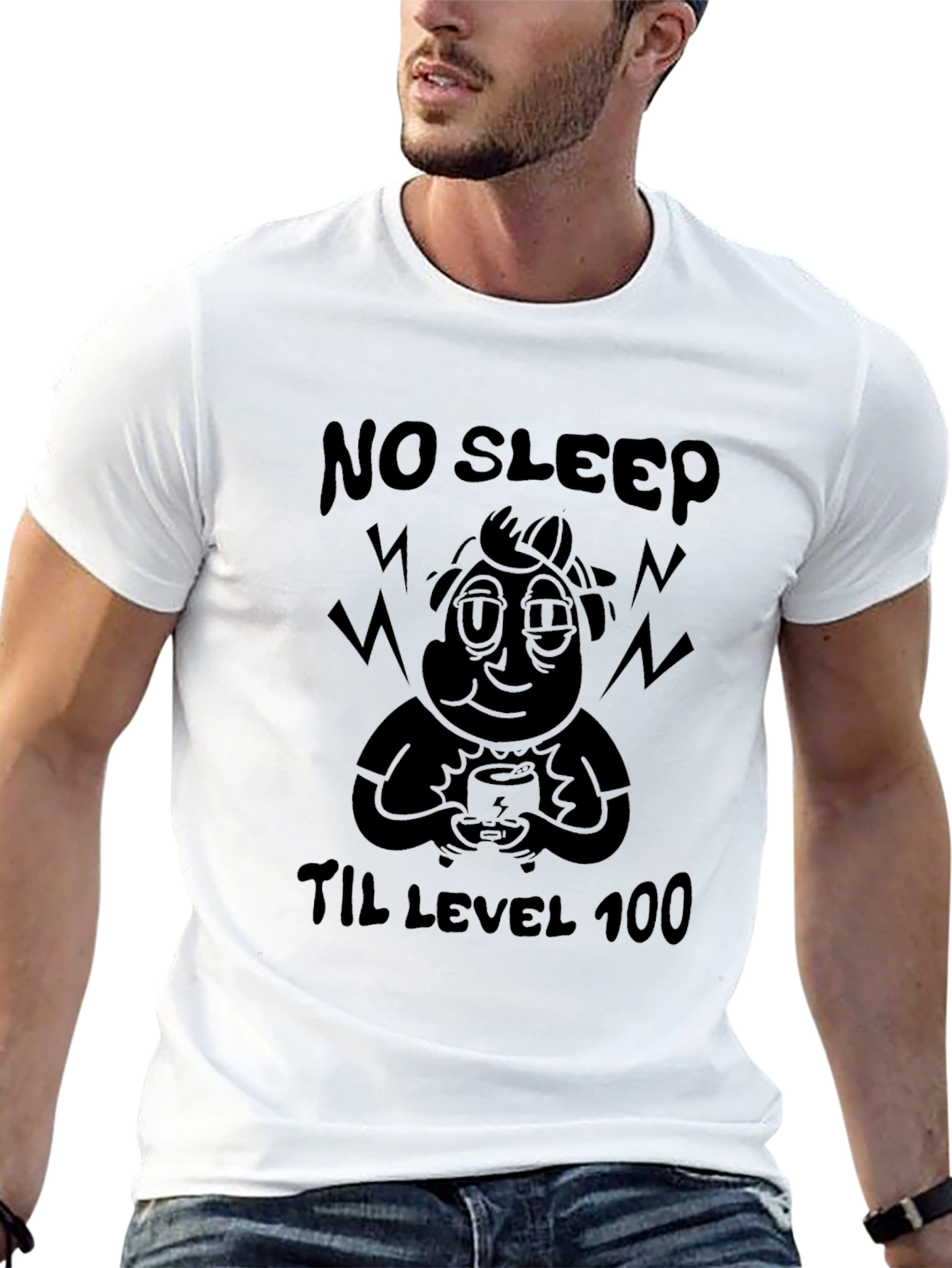 No Sleep Til Level 100 Black T-Shirt