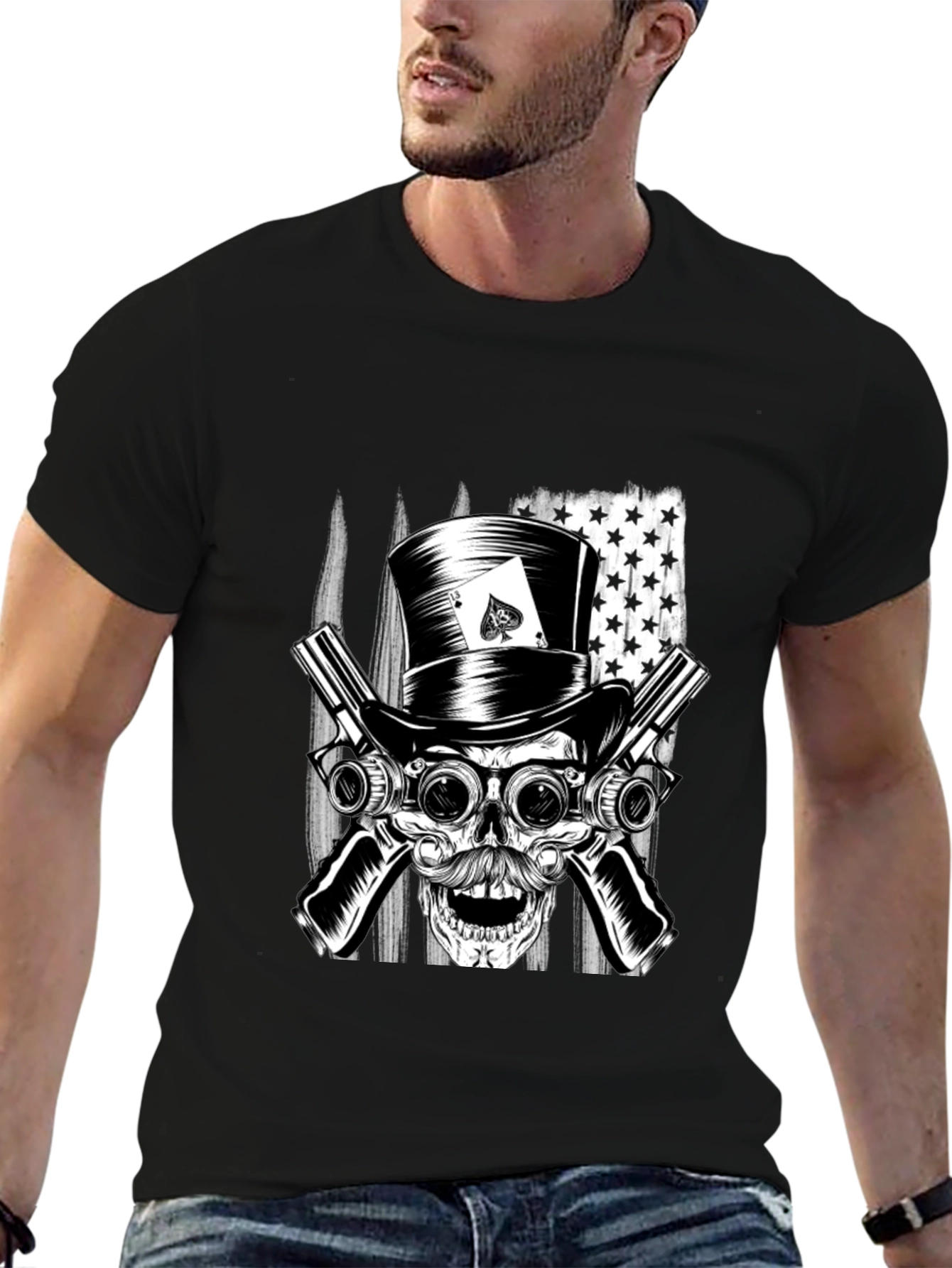 Skull Top Hat Ace T-Shirt