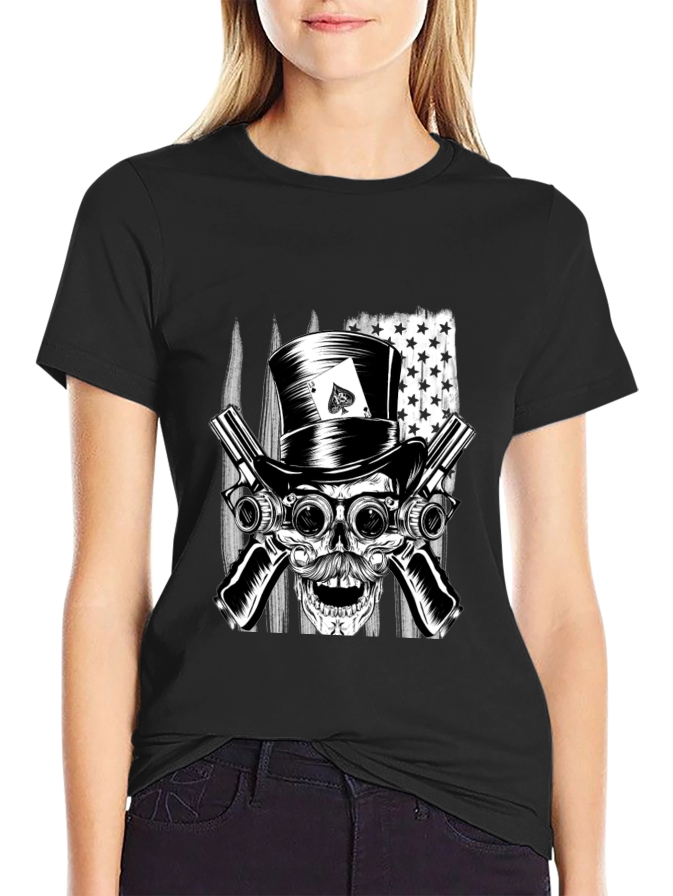Skull Top Hat Ace T-Shirt