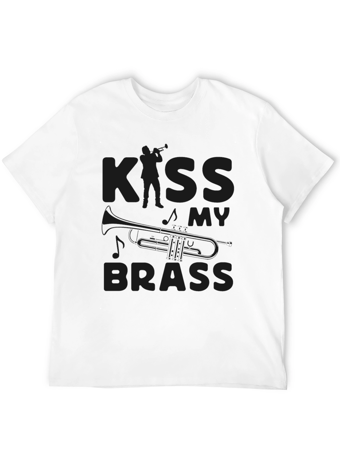 Kiss My Brass Black Graphic Tee Shirt