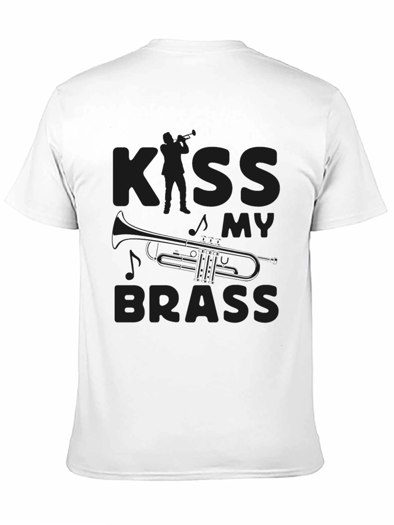 Kiss My Brass Black Graphic Tee Shirt