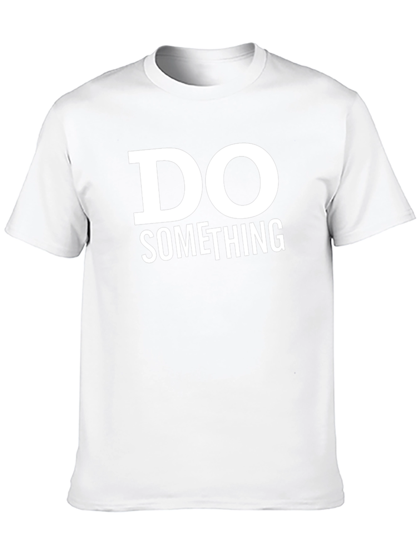 Do Something Graphic Tee - Inspiring Black T-Shirt