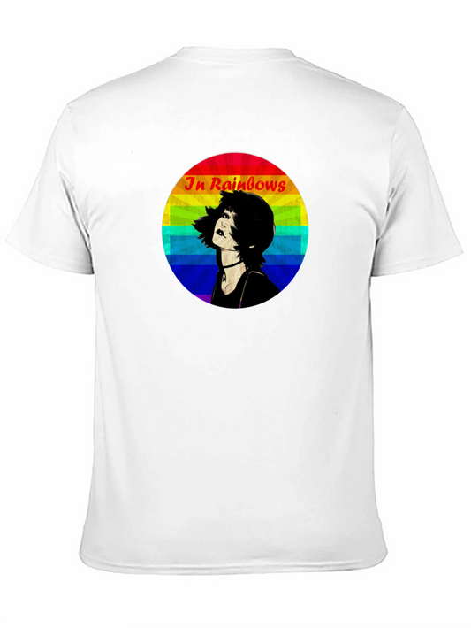 In Rainbows Graphic Tee - Black Cotton T-Shirt