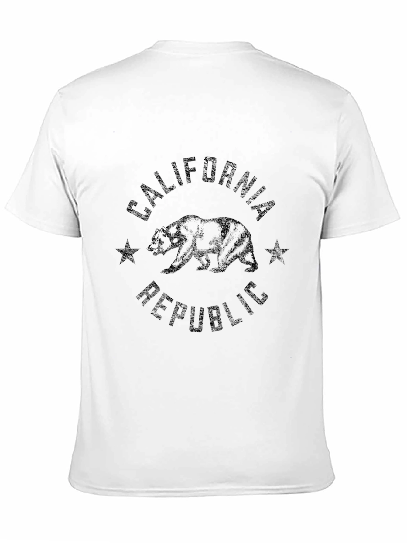 California Republic Bear Graphic Tee - Black