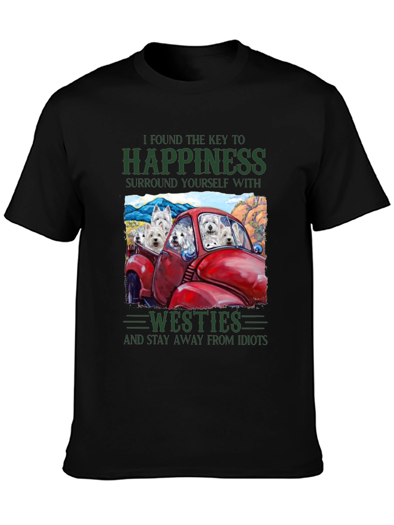 Westies Happiness Graphic T-Shirt