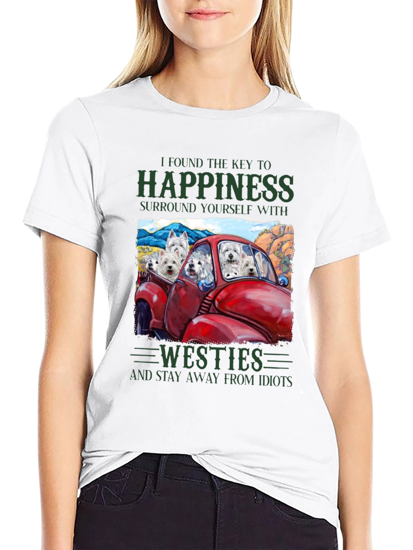 Westies Happiness Graphic T-Shirt