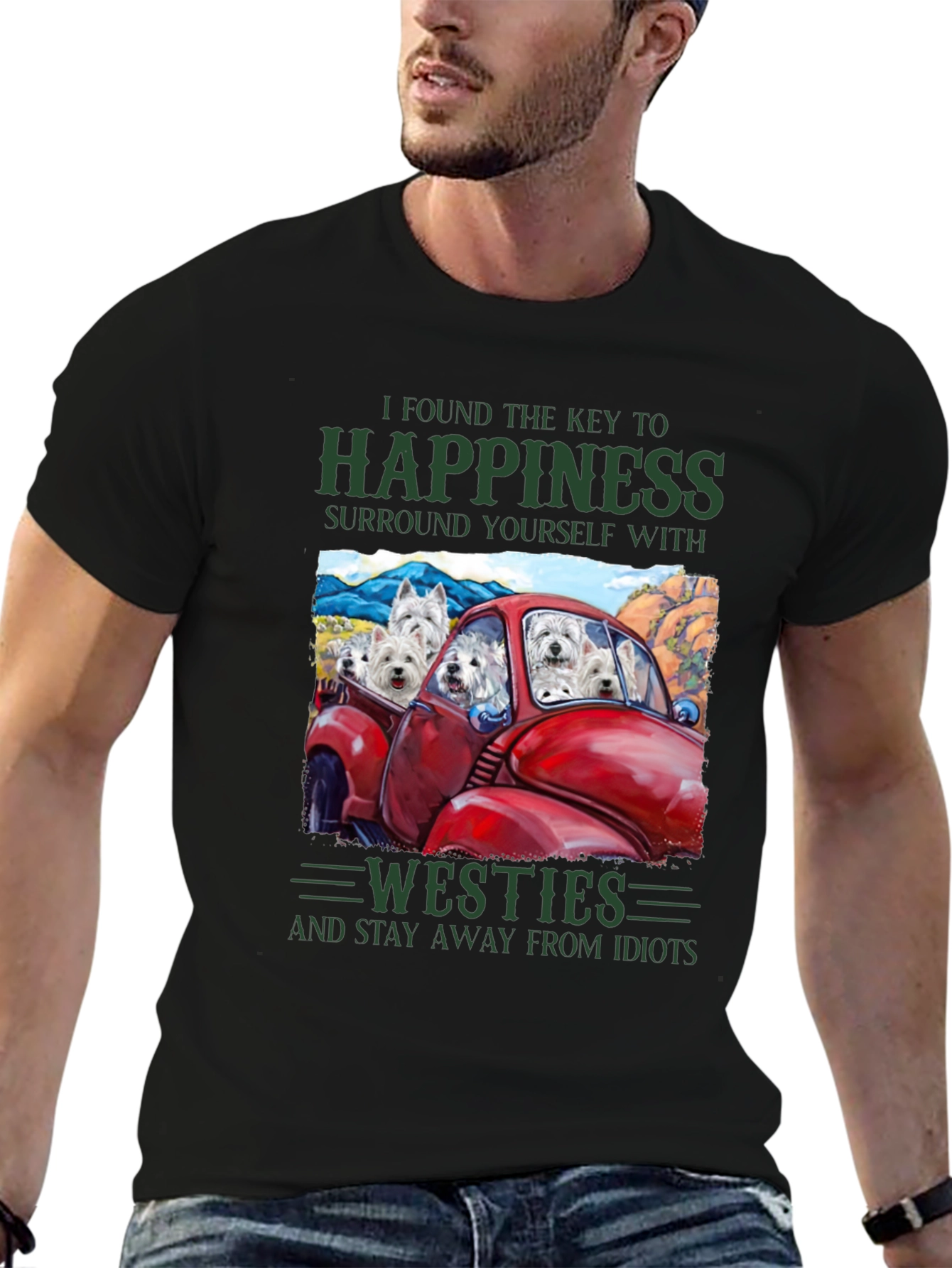 Westies Happiness Graphic T-Shirt