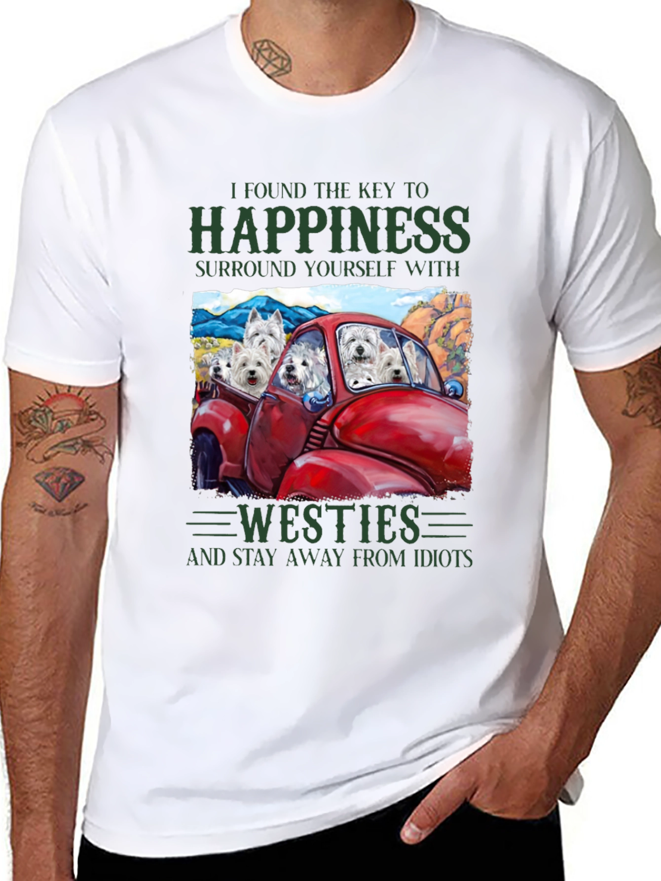Westies Happiness Graphic T-Shirt