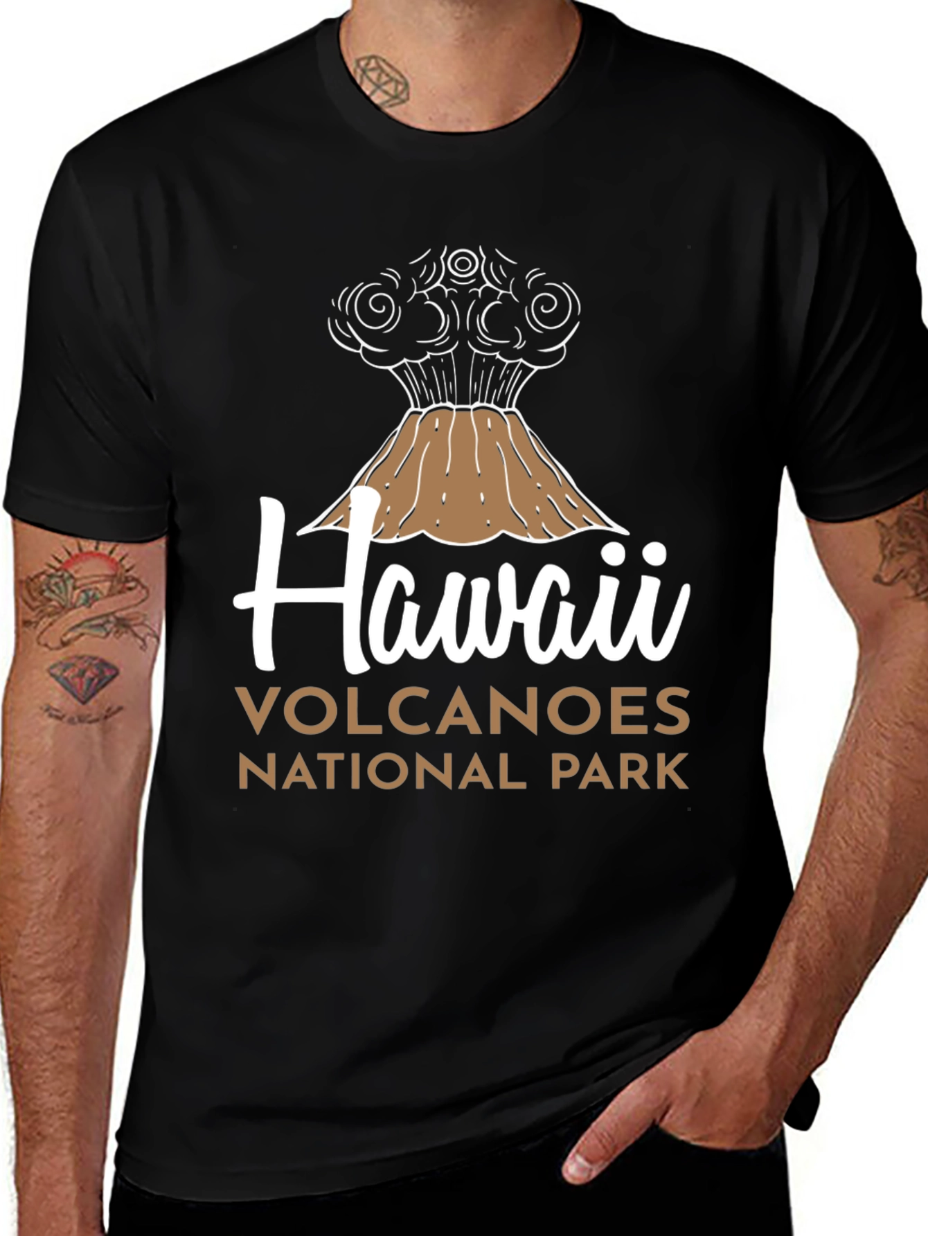 Hawaii Volcanoes National Park Black T-Shirt