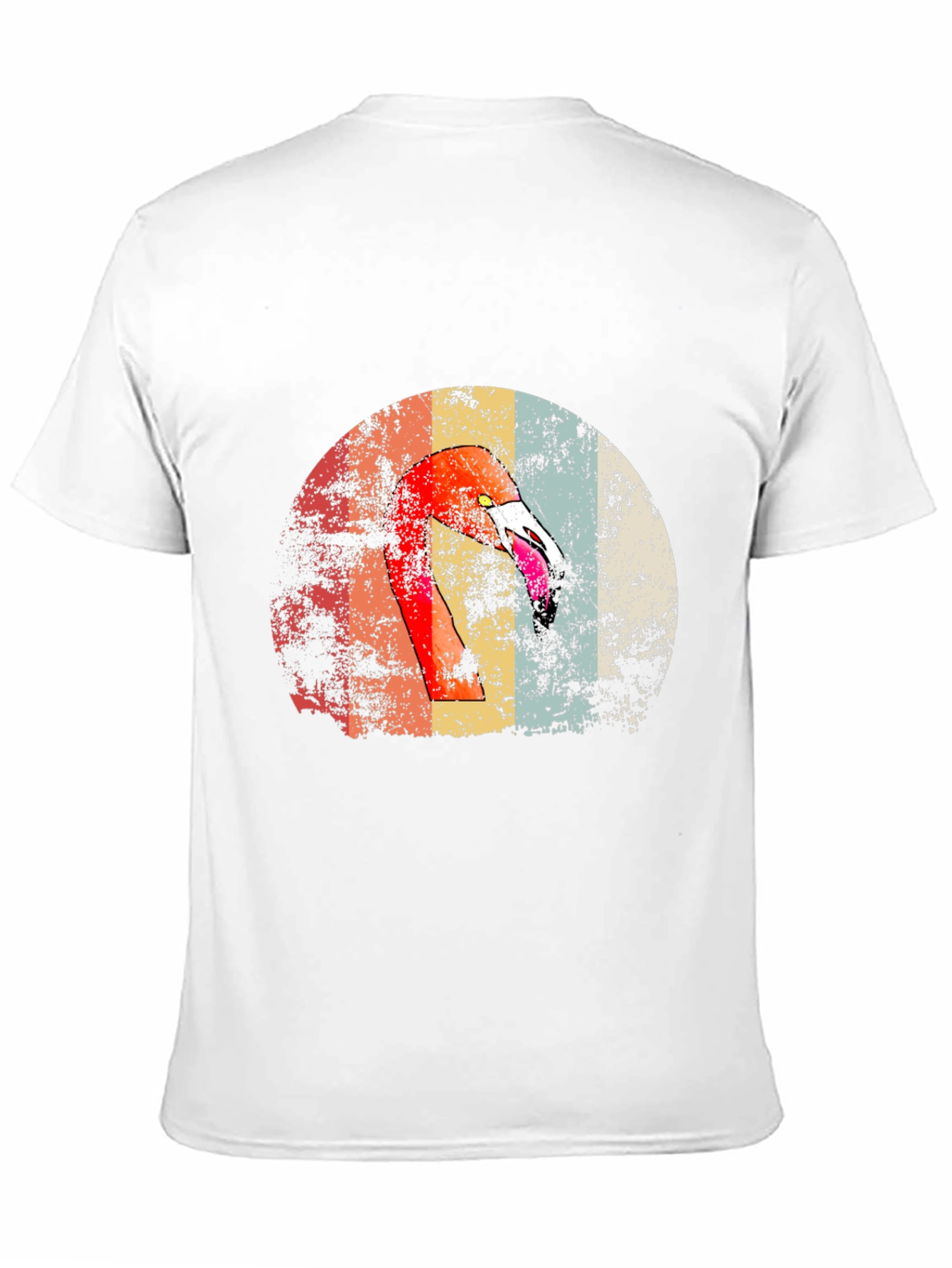 Retro Flamingo Graphic Print Tee