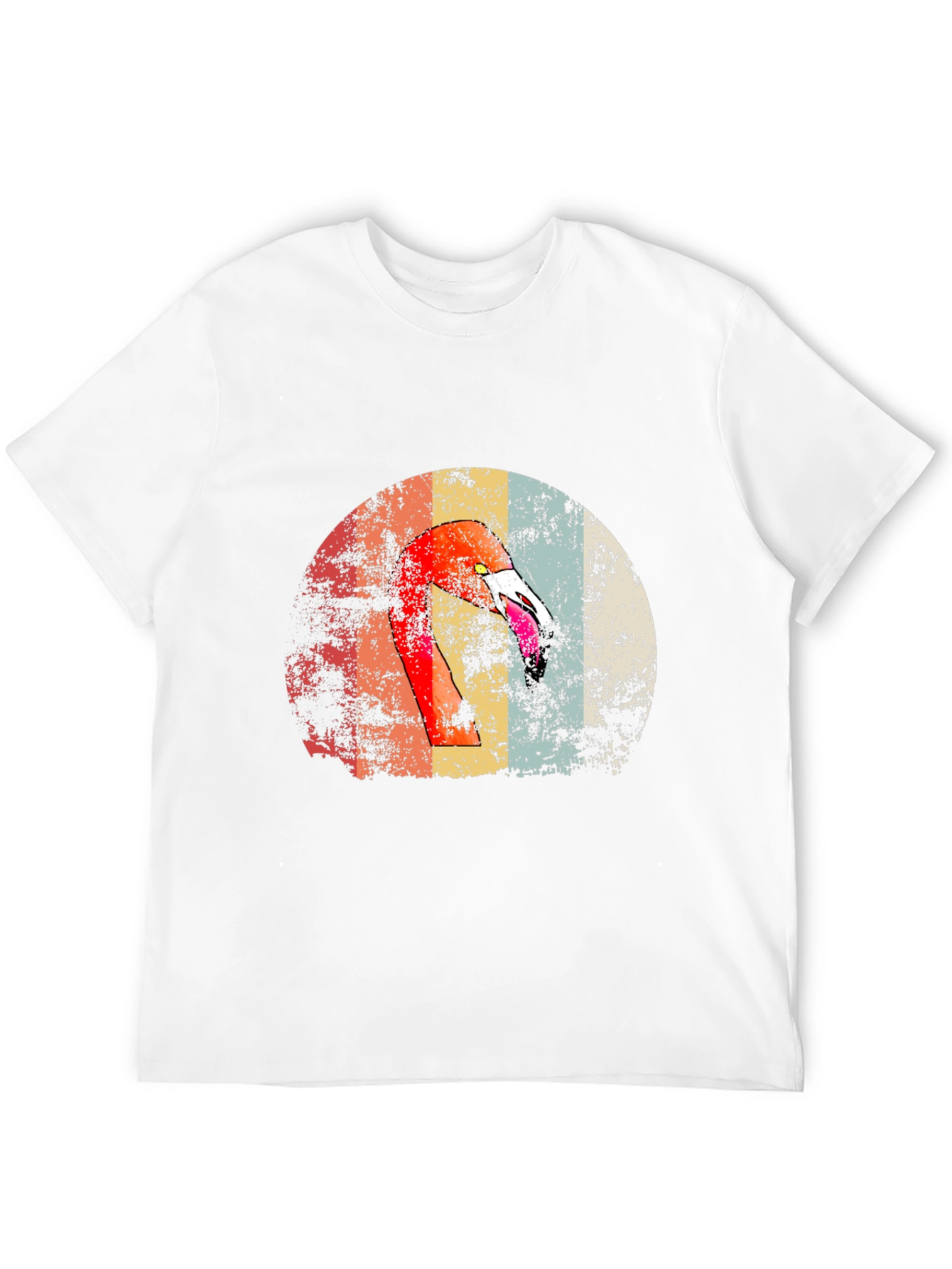 Retro Flamingo Graphic Print Tee