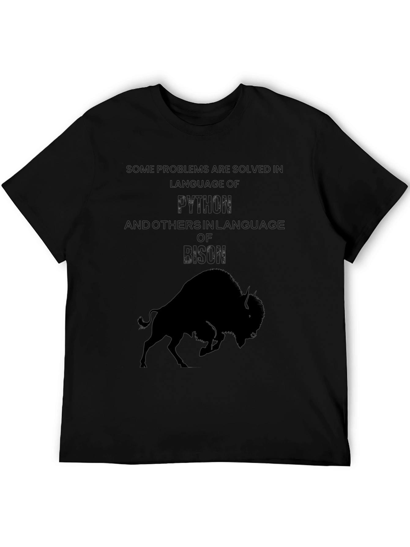 Python & Bison Graphic Tee - Black