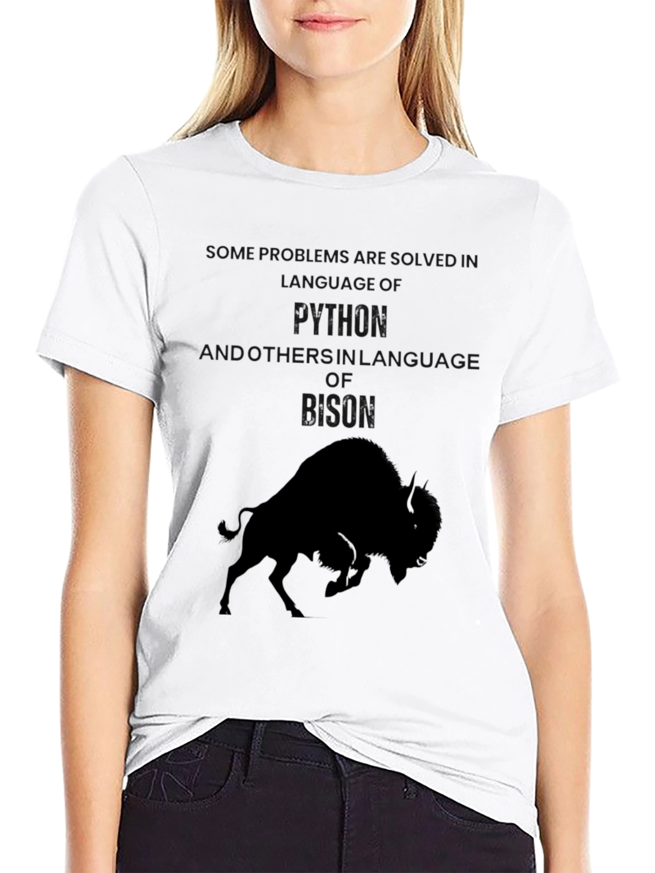Python & Bison Graphic Tee - Black