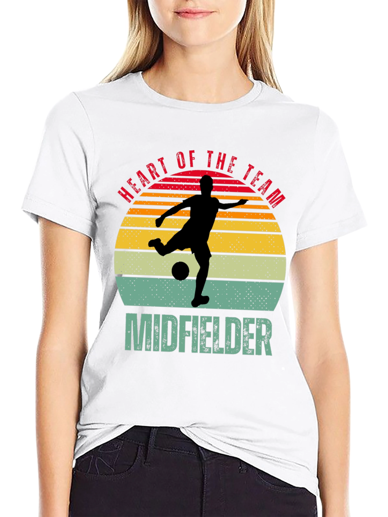 Heart of the Team Midfielder Soccer T-Shirt